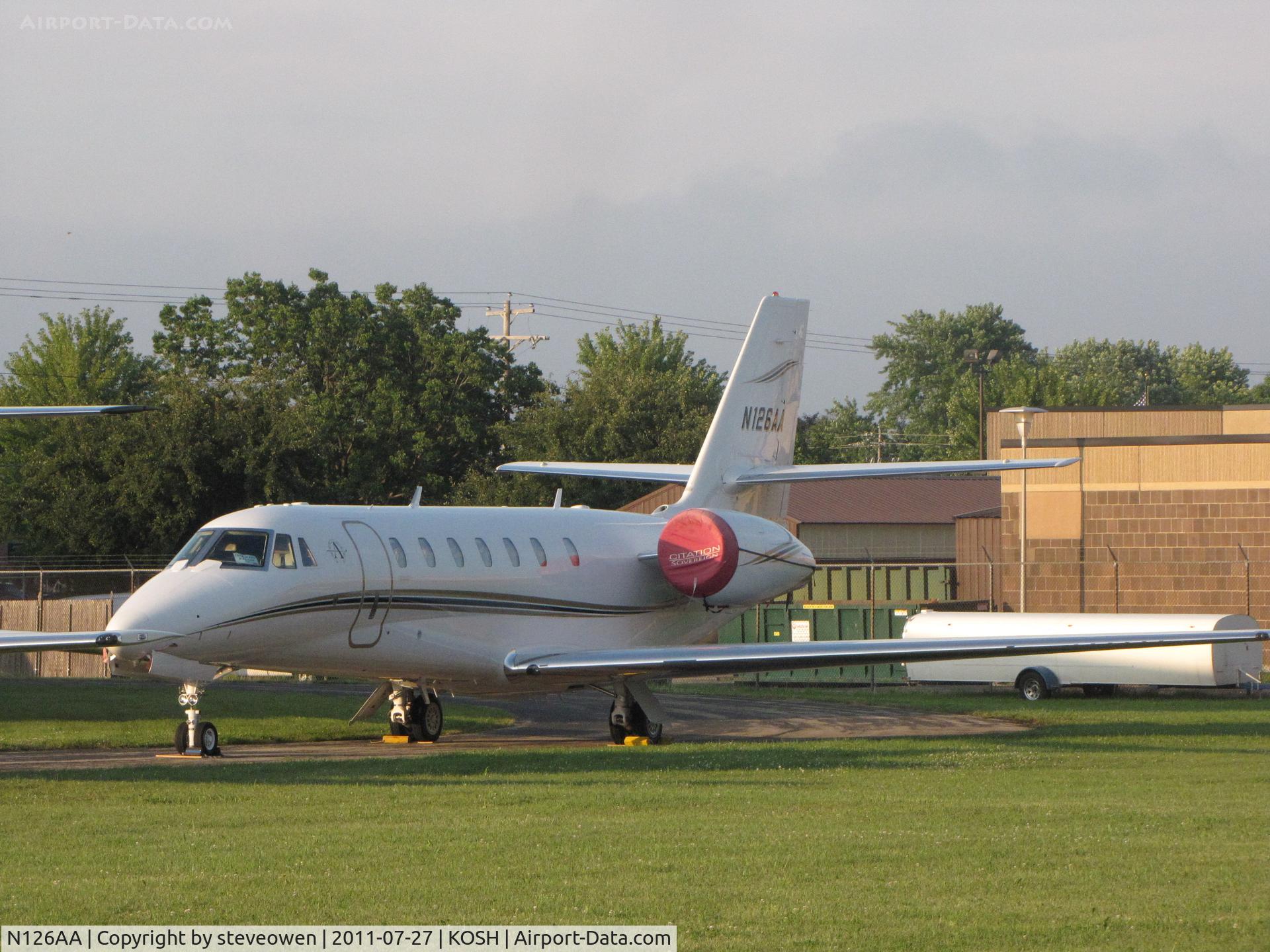 N126AA, 2005 Cessna 680 Citation Sovereign C/N 680-0037, At EAA 2011