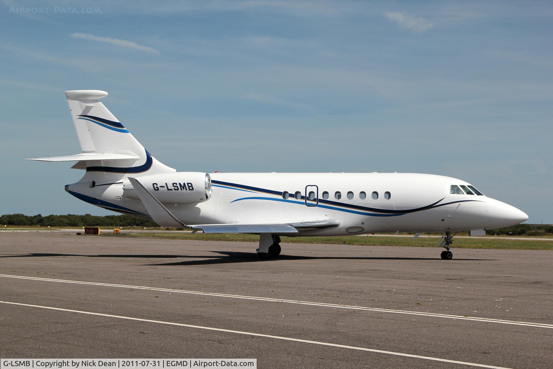 G-LSMB, 2004 Dassault Falcon 2000EX C/N 47, EGMD/LYX came in from Granada on a Q/T and departed to EGJJ Jersey CI