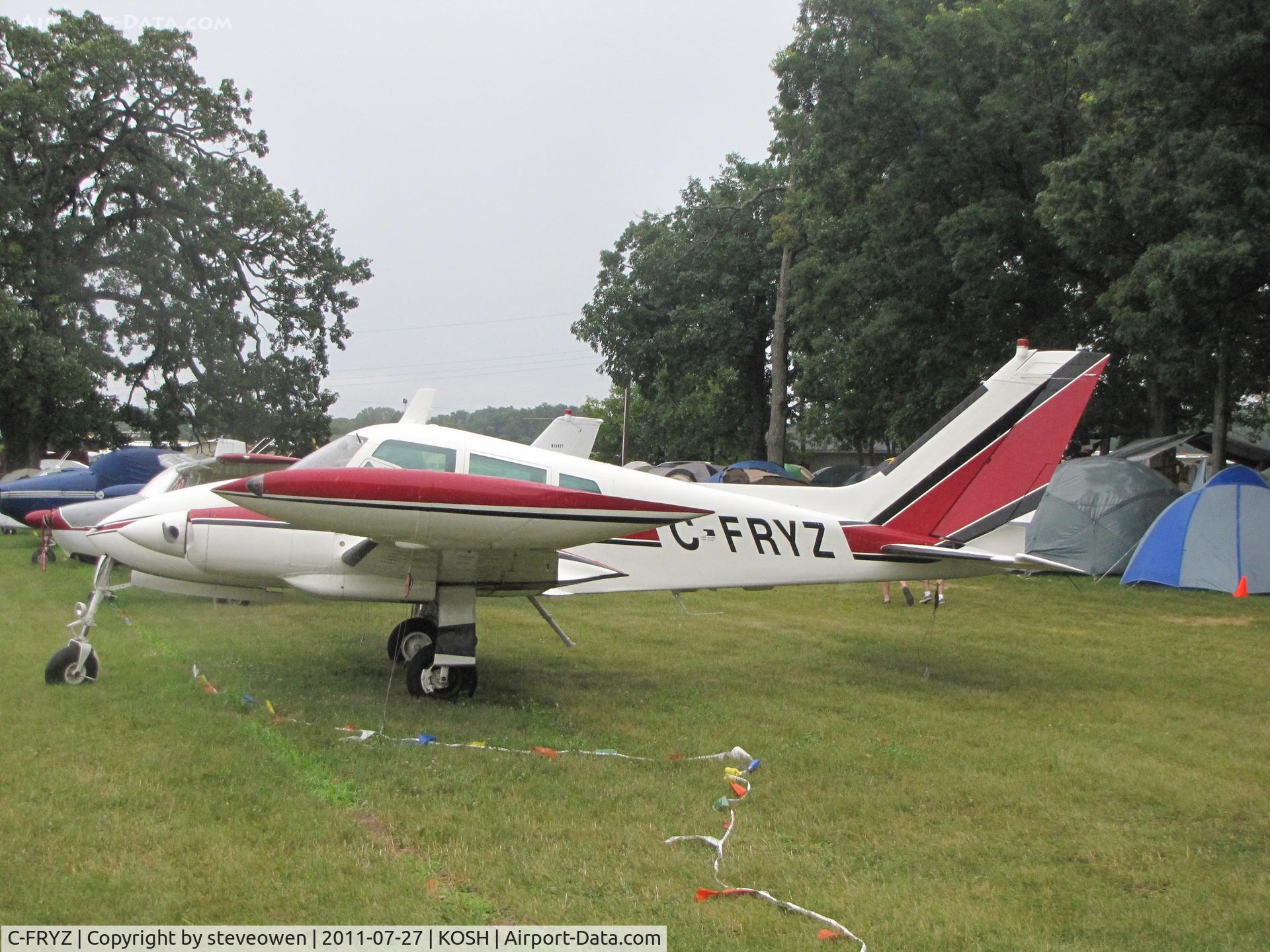 C-FRYZ, 1965 Cessna 310J C/N 310J0036, Vintage Aircraft camp grounds EAA 2011