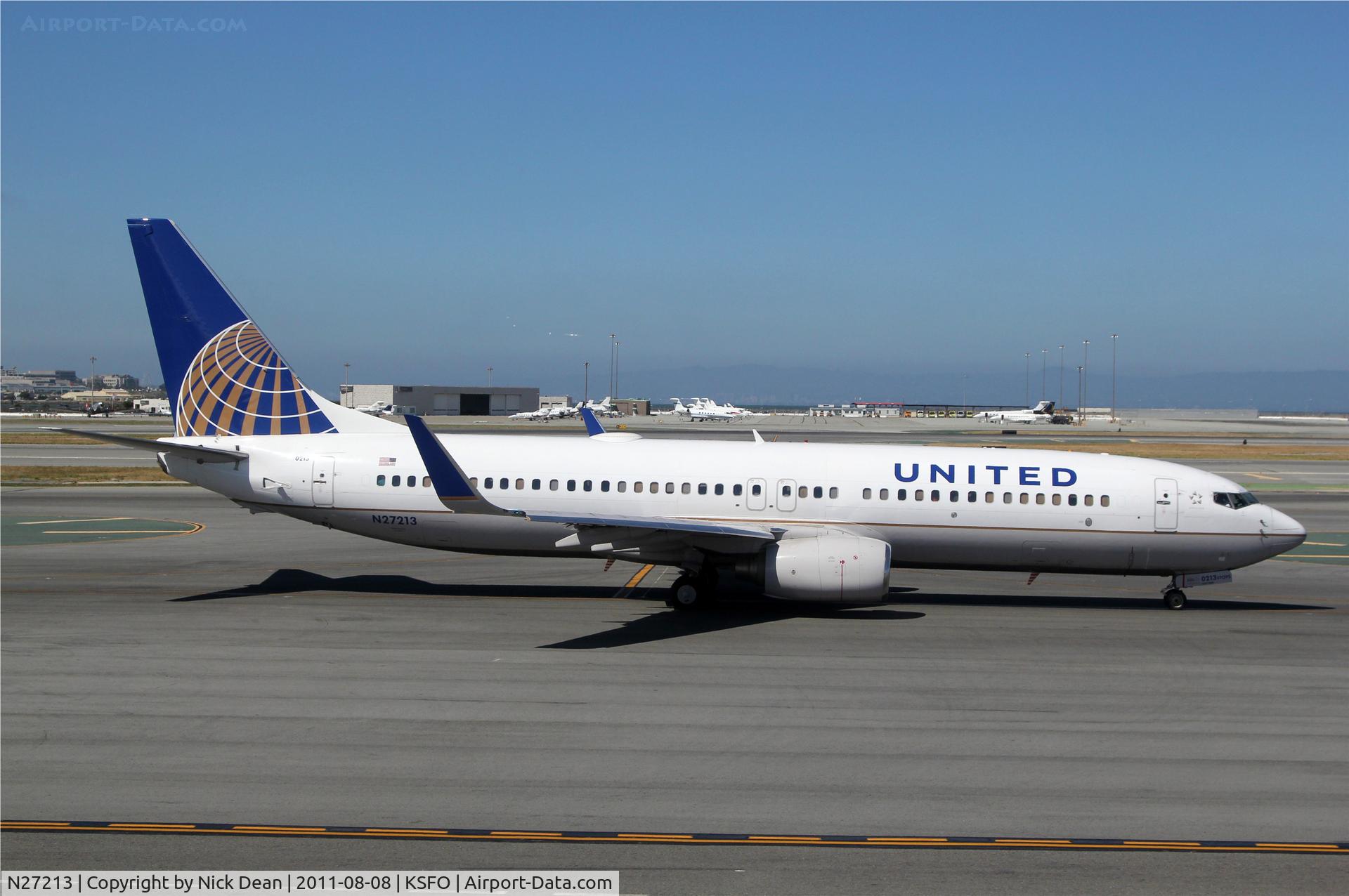 N27213, 1998 Boeing 737-824 C/N 28773, KSFO/SFO