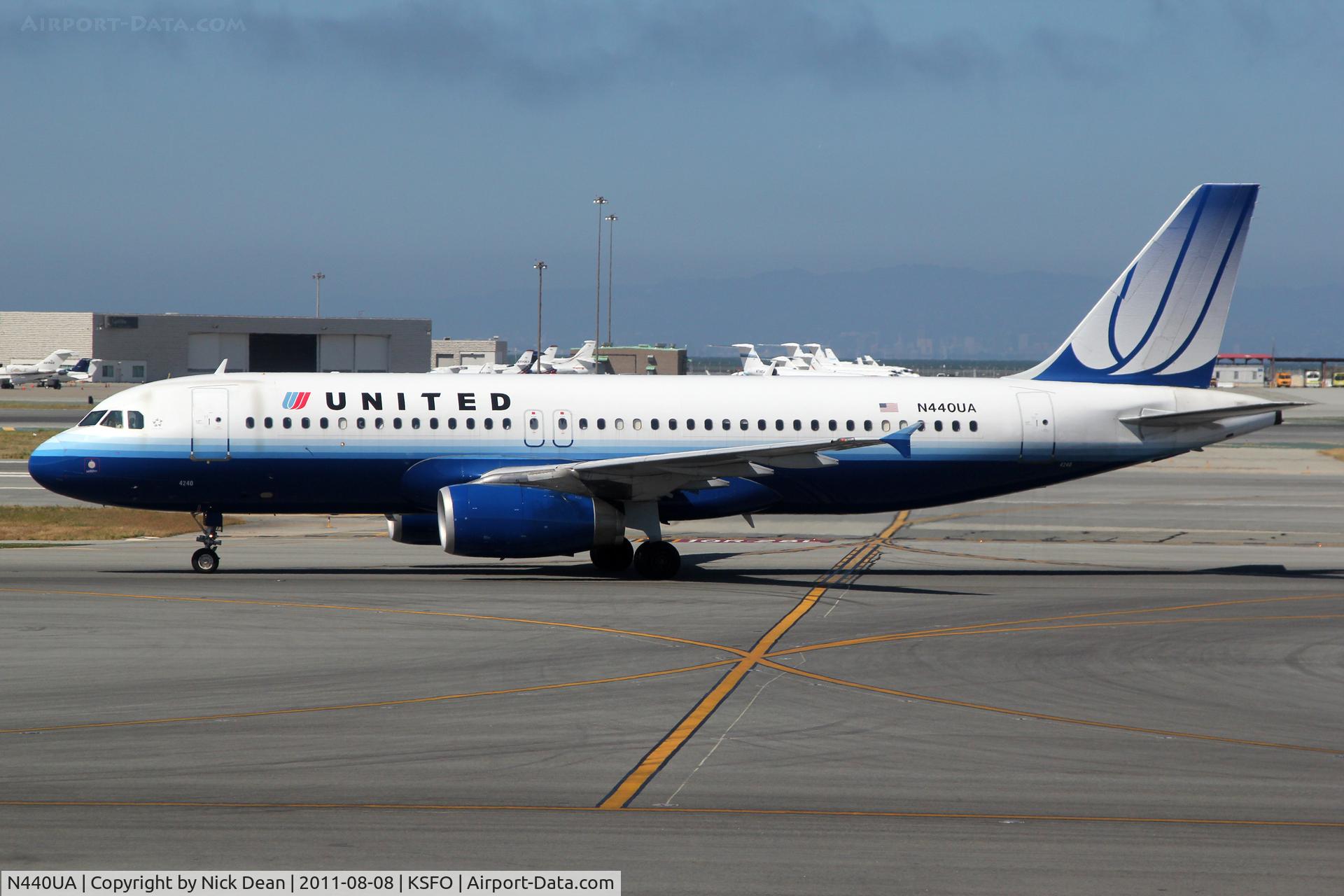 N440UA, 1997 Airbus A320-232 C/N 702, KSFO/SFO
