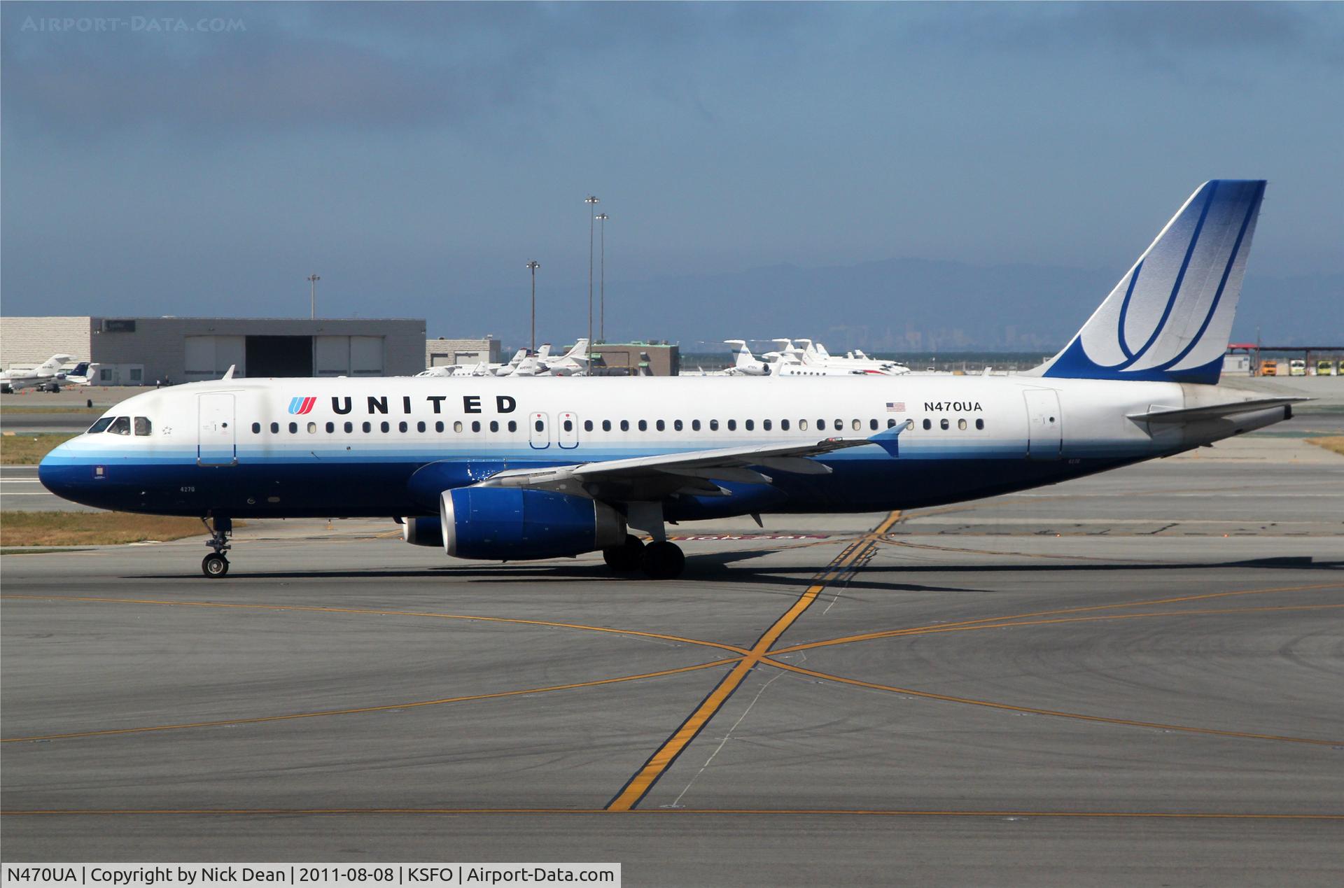 N470UA, 2001 Airbus A320-232 C/N 1427, KSFO/SFO