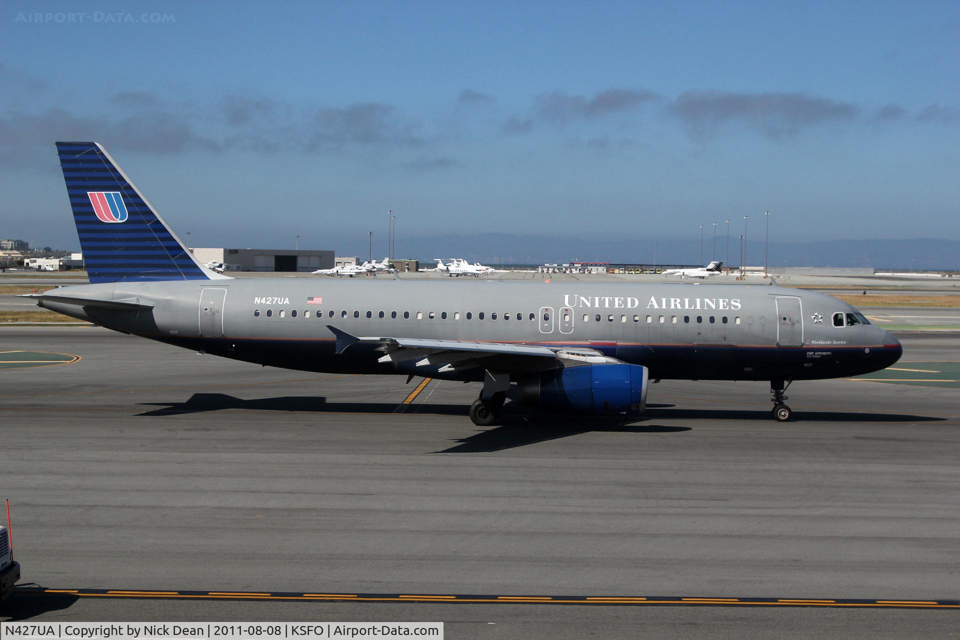 N427UA, 1995 Airbus A320-232 C/N 512, KSFO/SFO