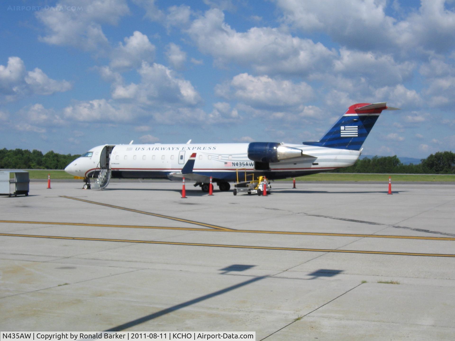 N435AW, 2002 Bombardier CRJ-200ER (CL-600-2B19) C/N 7724, CHO, VA