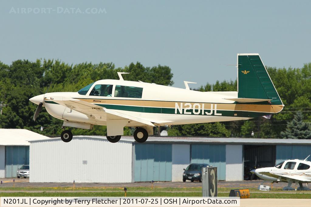 N201JL, 1976 Mooney M20J 201 C/N 24-0035, 1976 Mooney M20J, c/n: 24-0035 at 2011 Oshkosh