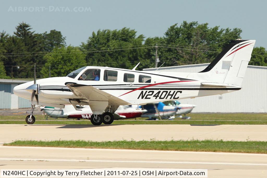N240HC, 1979 Beech 58P Baron C/N TJ-221, 1979 Beech 58P, c/n: TJ-221 at 2011 Oshkosh