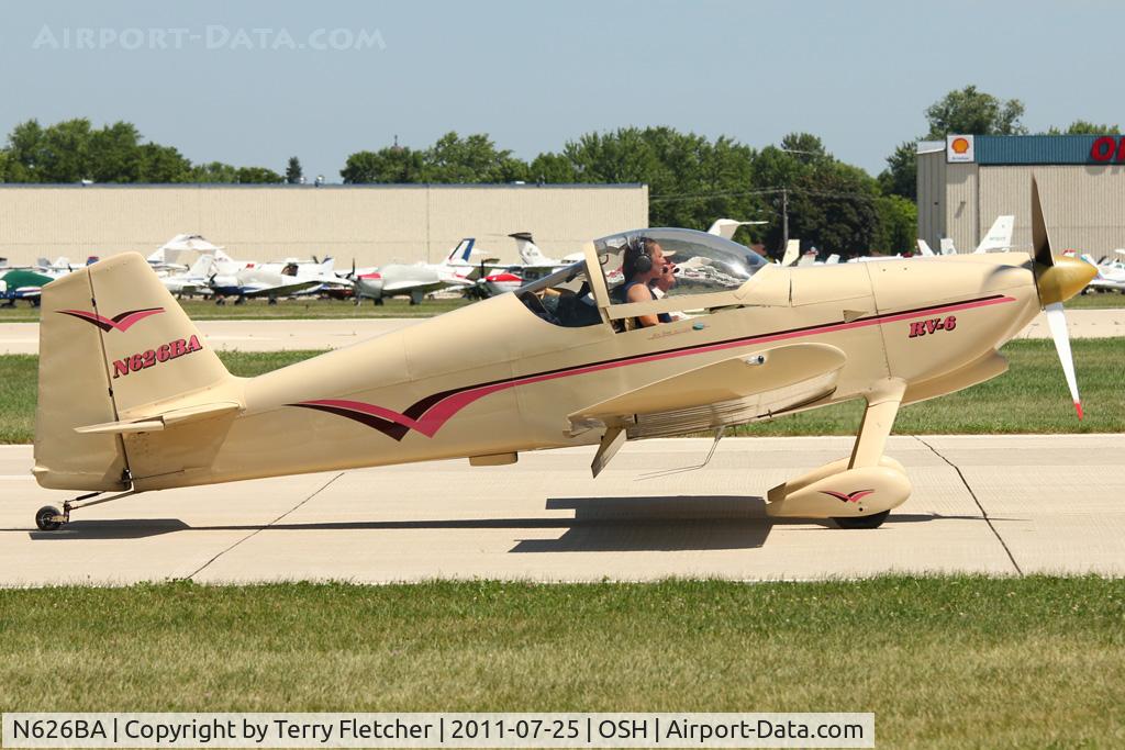 N626BA, 1995 Vans RV-6 C/N 20650, 1995 Sloan Alex RV-6, c/n: 20650 at 2011 Oshkosh