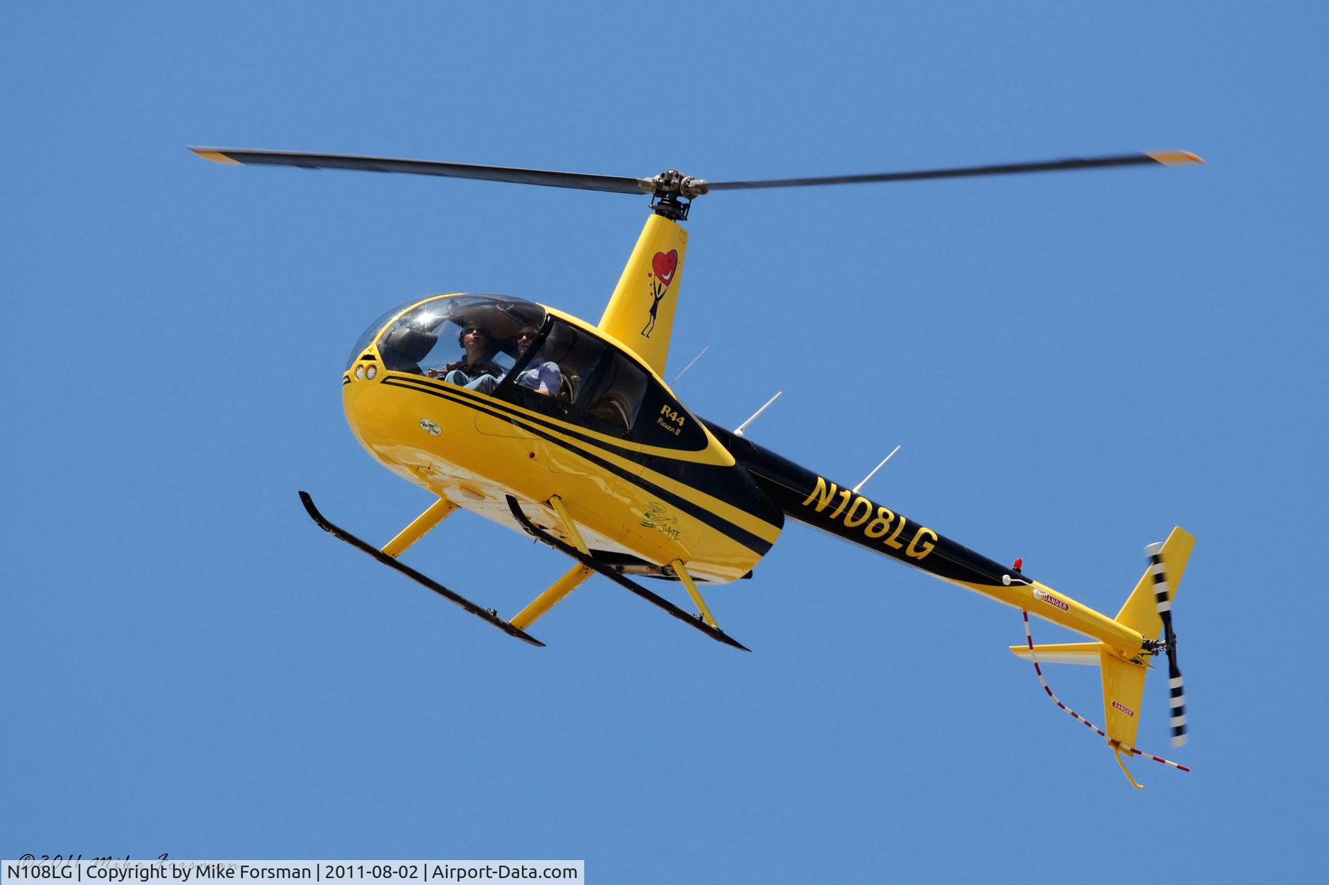N108LG, Robinson R44 II C/N 11139, Flying low over McGrath Lake in Ventura County, California on a beautiful summer day.