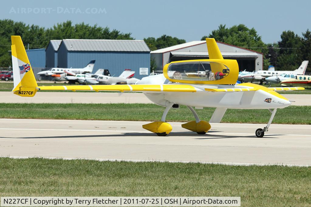 N227CF, Rutan Long-EZ C/N 001 (N227CF), Hulme Martin R LONG EZ, c/n: 001 at 2011 Oshkosh