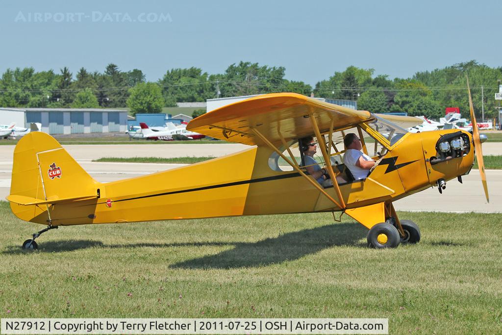 N27912, 1940 Piper J3C-65 Cub C/N 4444, 1940 Piper J3C-65, c/n: 4444 at 2011 Oshkosh
