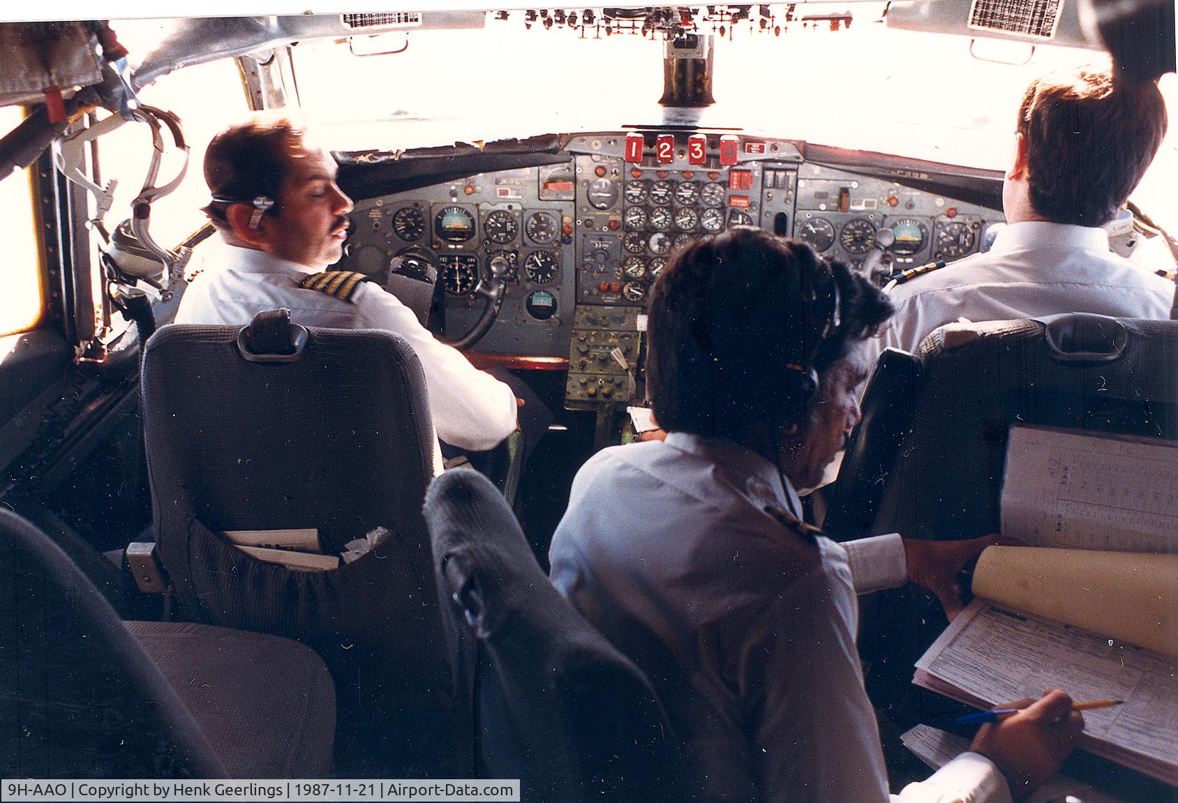 9H-AAO, 1965 Boeing 720-047B C/N 18829, Air Malta , enroute Rome - Malta