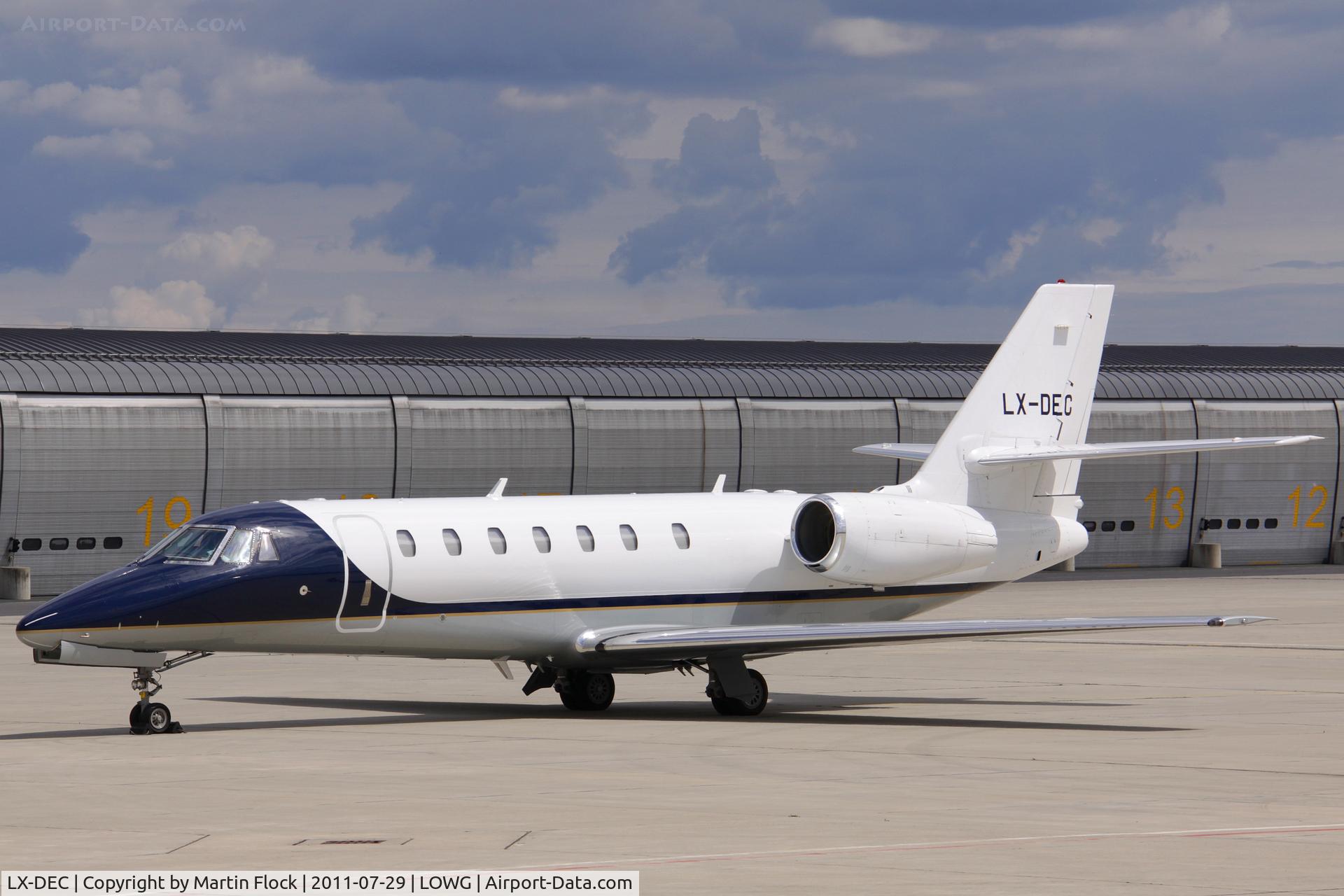 LX-DEC, 2008 Cessna 680 Citation Sovereign C/N 680-0253, .....