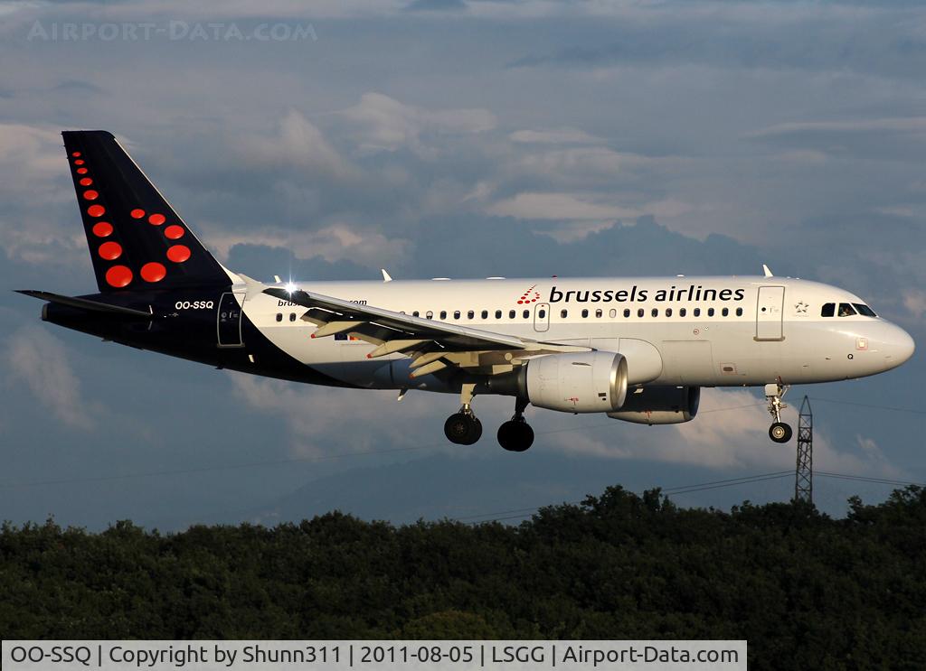 OO-SSQ, 2009 Airbus A319-112 C/N 3790, Landing rwy 23