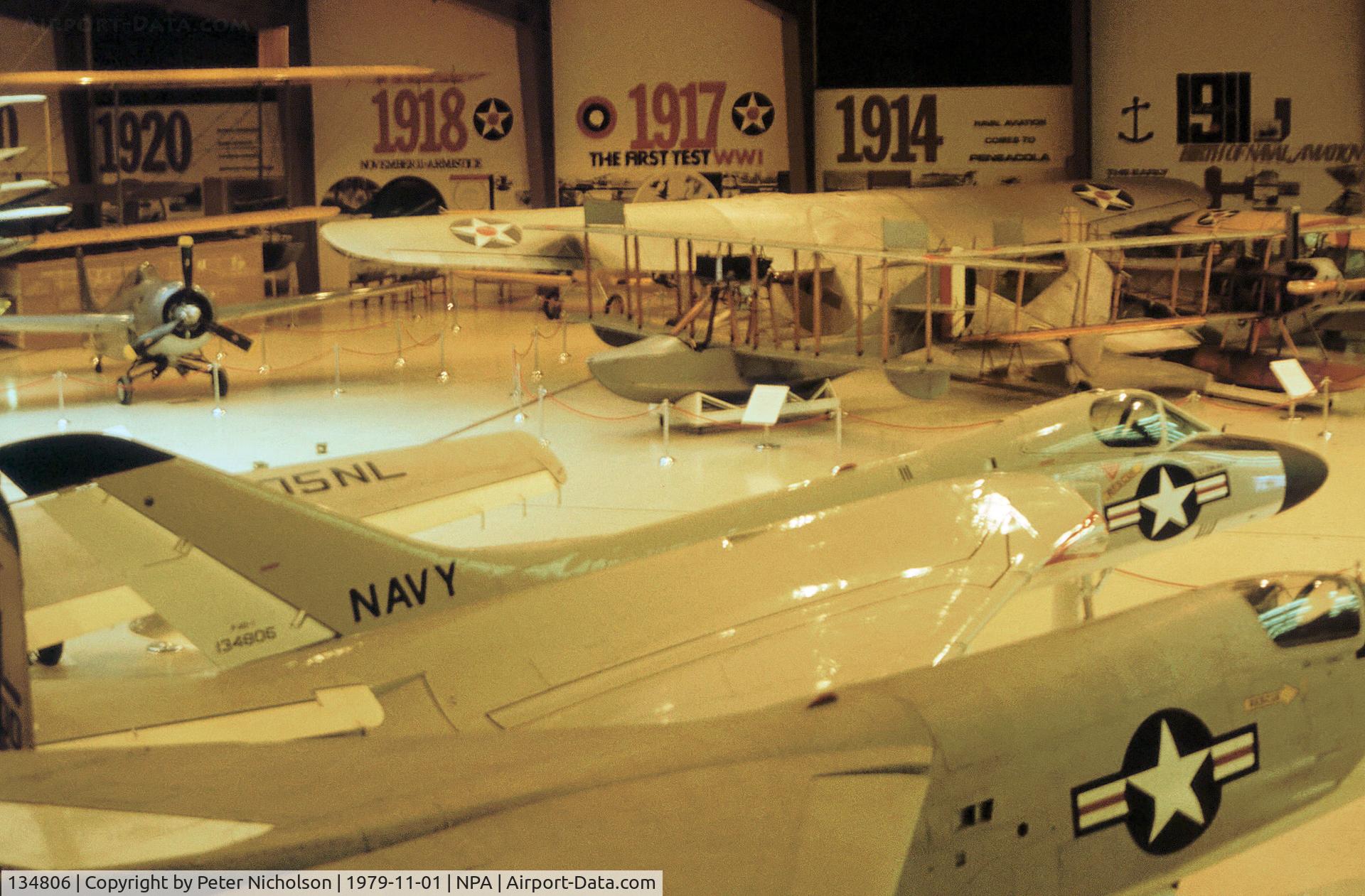 134806, 1957 Douglas F-6A Skyray C/N 10400, F-6A Skyray as seen at Pensacola Naval Museum in November 1979.