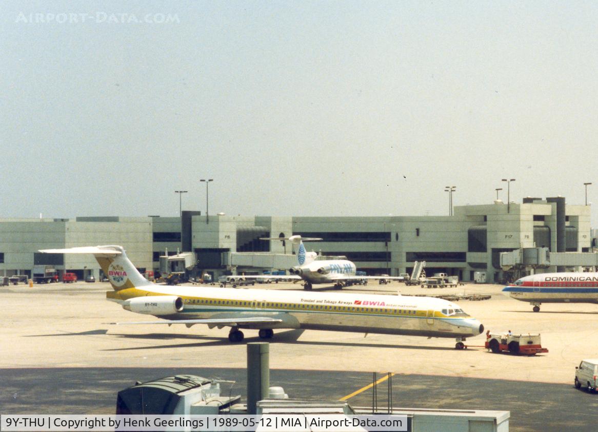 9Y-THU, 1988 McDonnell Douglas MD-83 C/N 49824, BWIA