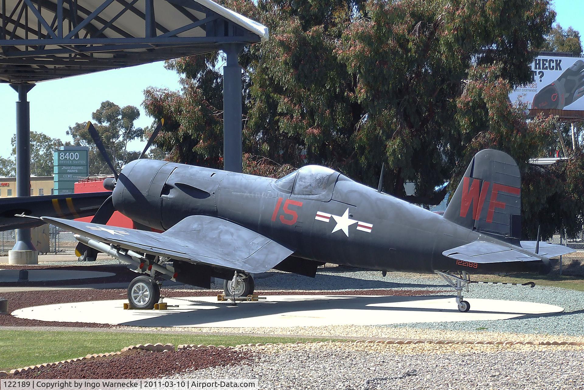 122189, Vought F4U-5P Corsair C/N Not found (Bu122189), Vought F4U-5P Corsair at the Flying Leatherneck Aviation Museum, Miramar CA