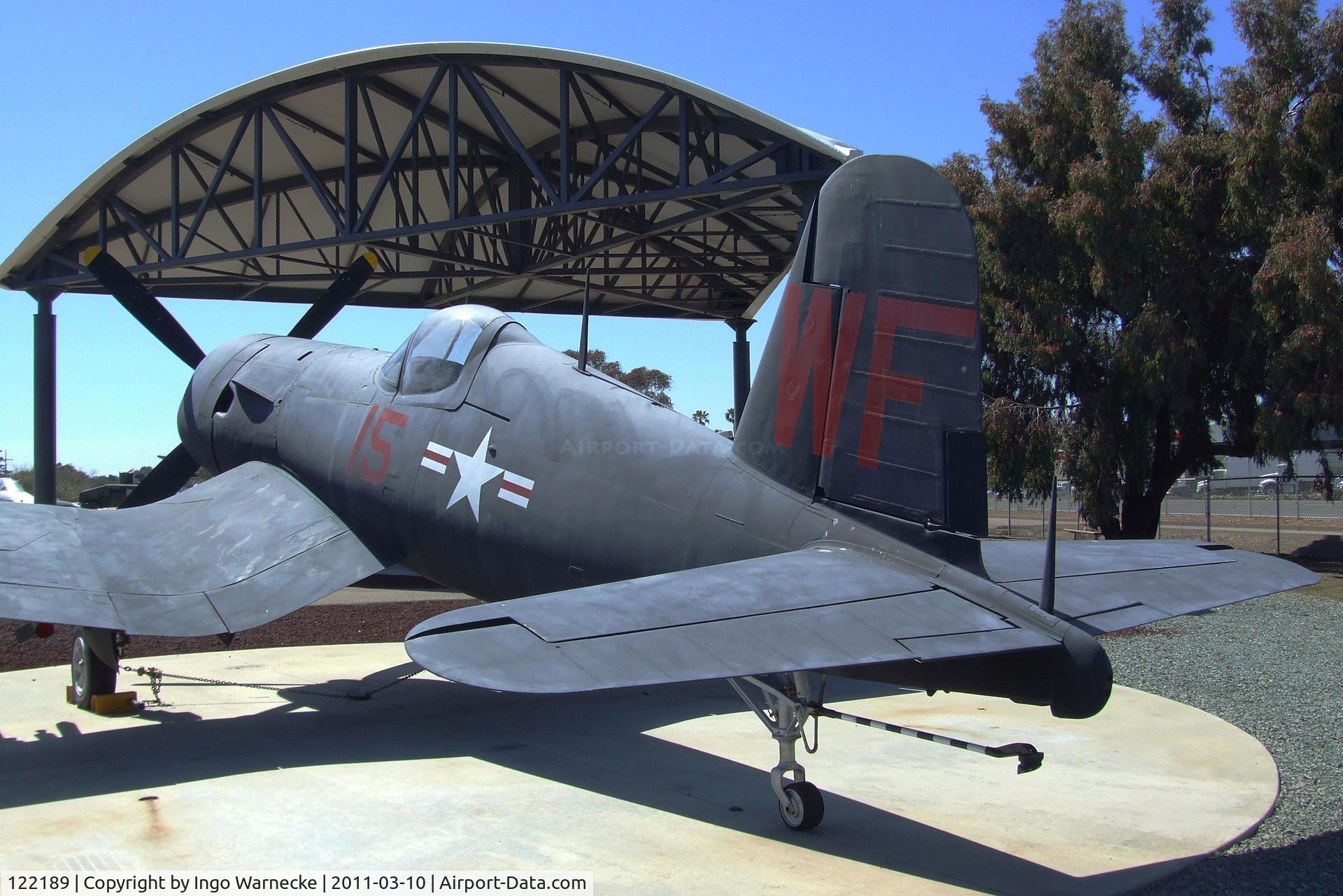 122189, Vought F4U-5P Corsair C/N Not found (Bu122189), Vought F4U-5P Corsair at the Flying Leatherneck Aviation Museum, Miramar CA