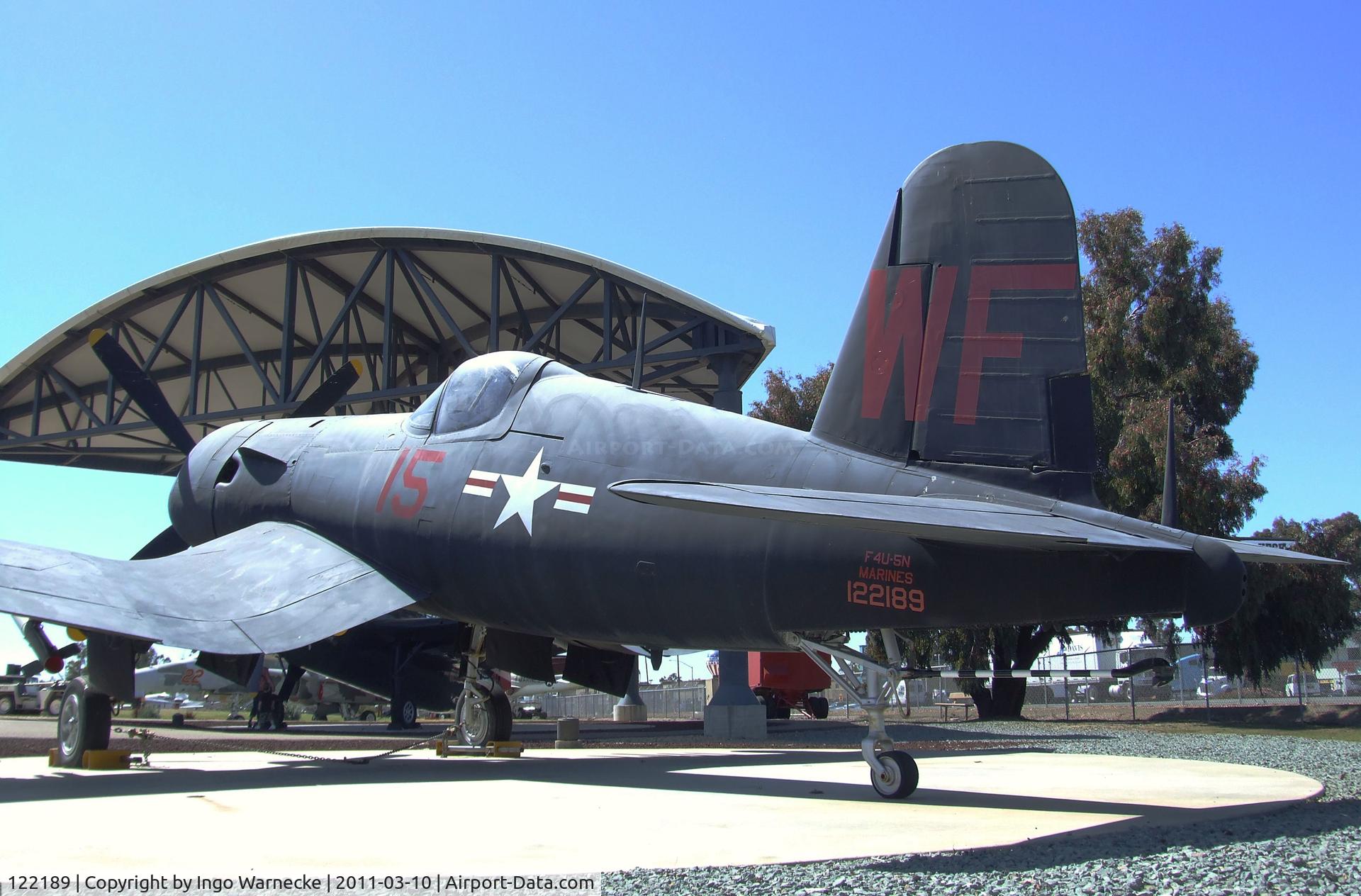 122189, Vought F4U-5P Corsair C/N Not found (Bu122189), Vought F4U-5P Corsair at the Flying Leatherneck Aviation Museum, Miramar CA
