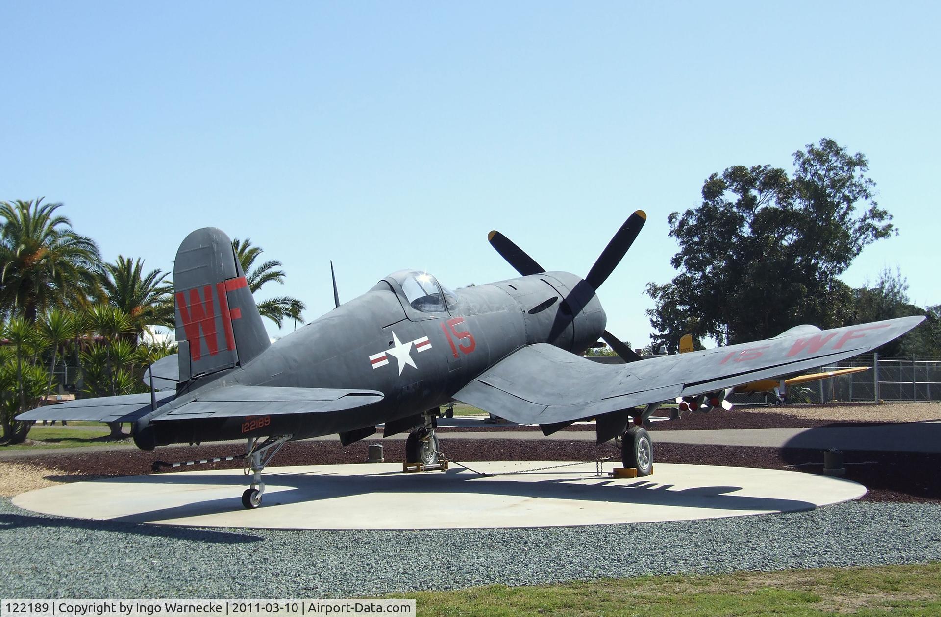 122189, Vought F4U-5P Corsair C/N Not found (Bu122189), Vought F4U-5P Corsair at the Flying Leatherneck Aviation Museum, Miramar CA