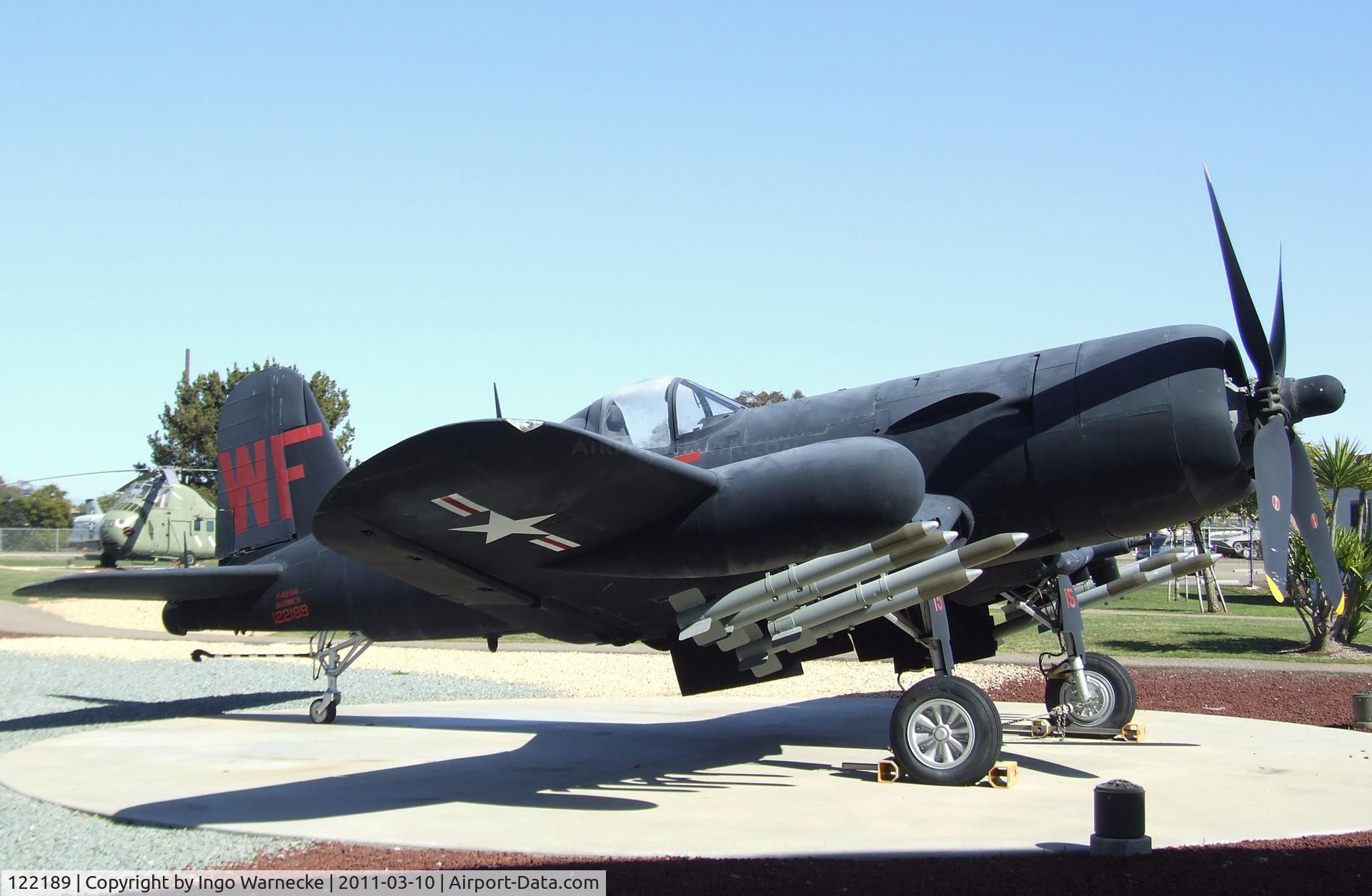 122189, Vought F4U-5P Corsair C/N Not found (Bu122189), Vought F4U-5P Corsair at the Flying Leatherneck Aviation Museum, Miramar CA