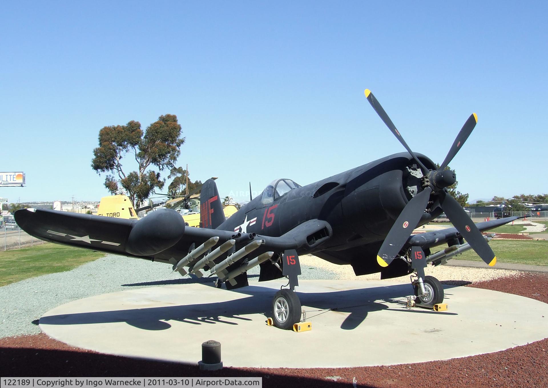 122189, Vought F4U-5P Corsair C/N Not found (Bu122189), Vought F4U-5P Corsair at the Flying Leatherneck Aviation Museum, Miramar CA