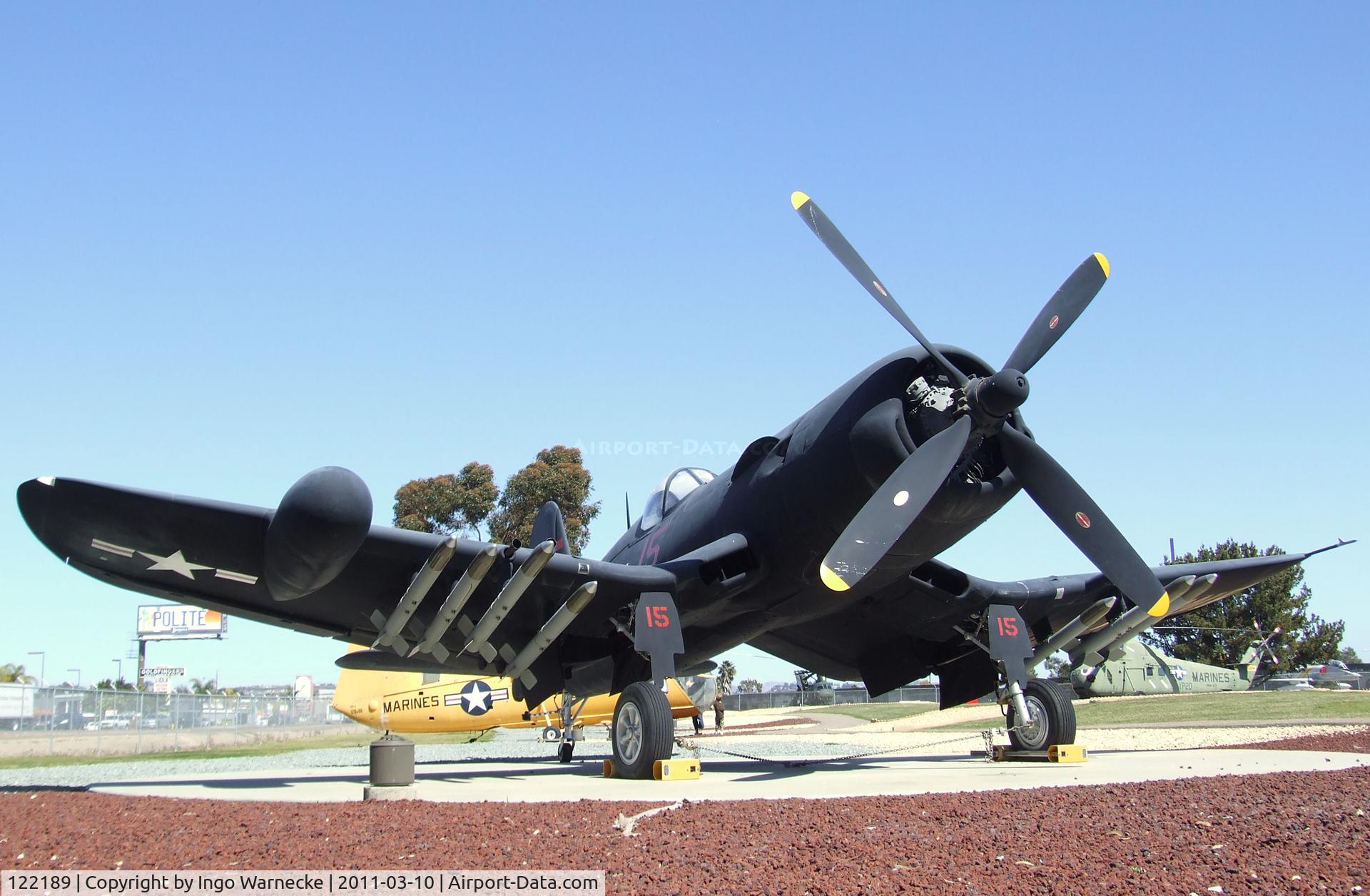 122189, Vought F4U-5P Corsair C/N Not found (Bu122189), Vought F4U-5P Corsair at the Flying Leatherneck Aviation Museum, Miramar CA