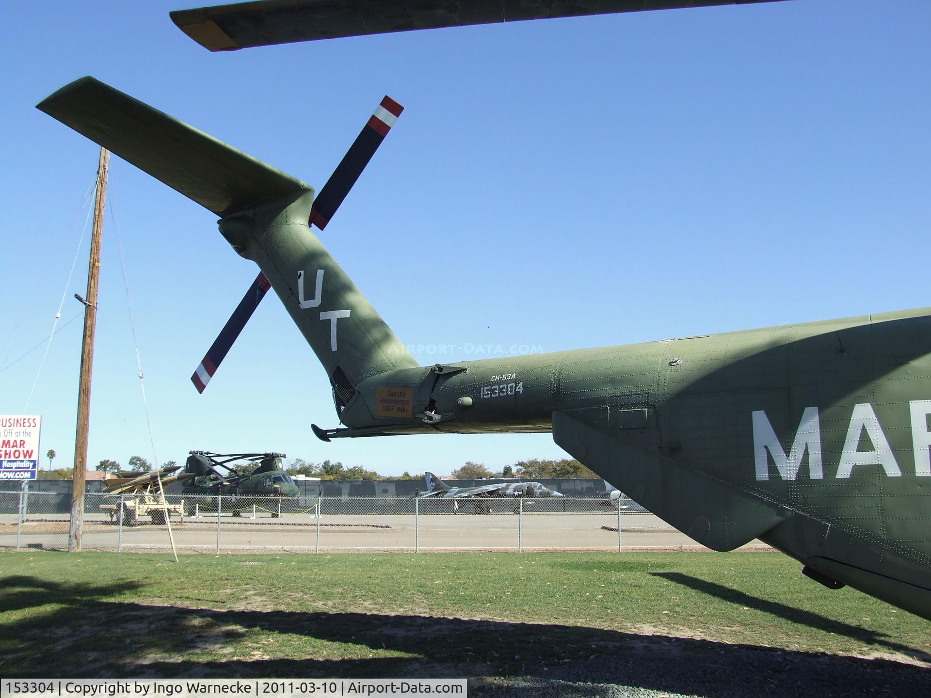153304, Sikorsky CH-53A Sea Stallion C/N 65-081, Sikorsky CH-53A Sea Stallion at the Flying Leatherneck Aviation Museum, Miramar CA