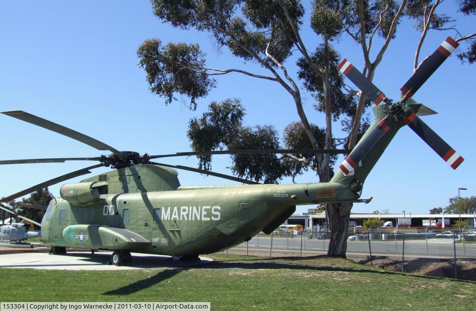 153304, Sikorsky CH-53A Sea Stallion C/N 65-081, Sikorsky CH-53A Sea Stallion at the Flying Leatherneck Aviation Museum, Miramar CA