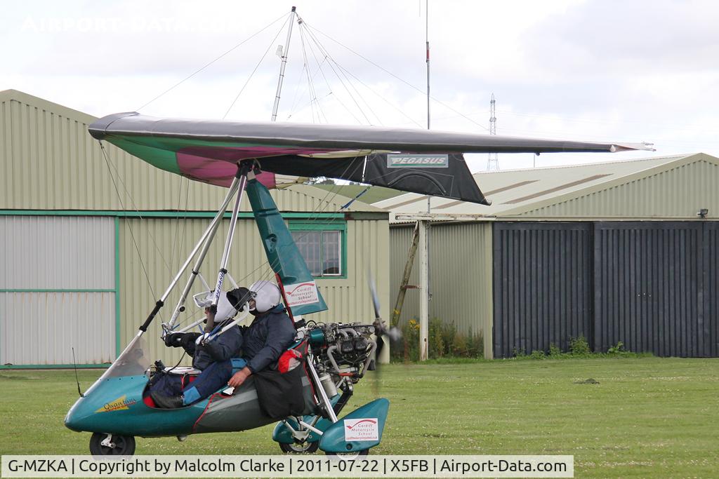 G-MZKA, 1997 Pegasus Quantum 15-912 C/N 7380, Pegasus Quantum 15-912 at Fishburn Airfield, July 2011.