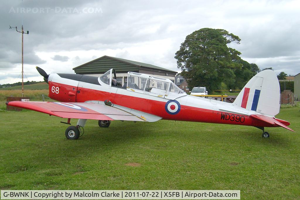 G-BWNK, 1951 De Havilland DHC-1 Chipmunk T.10 C/N C1/0317, De Havilland DHC-1 Chipmunk T10 at Fishburn Airfield, July 2011.
