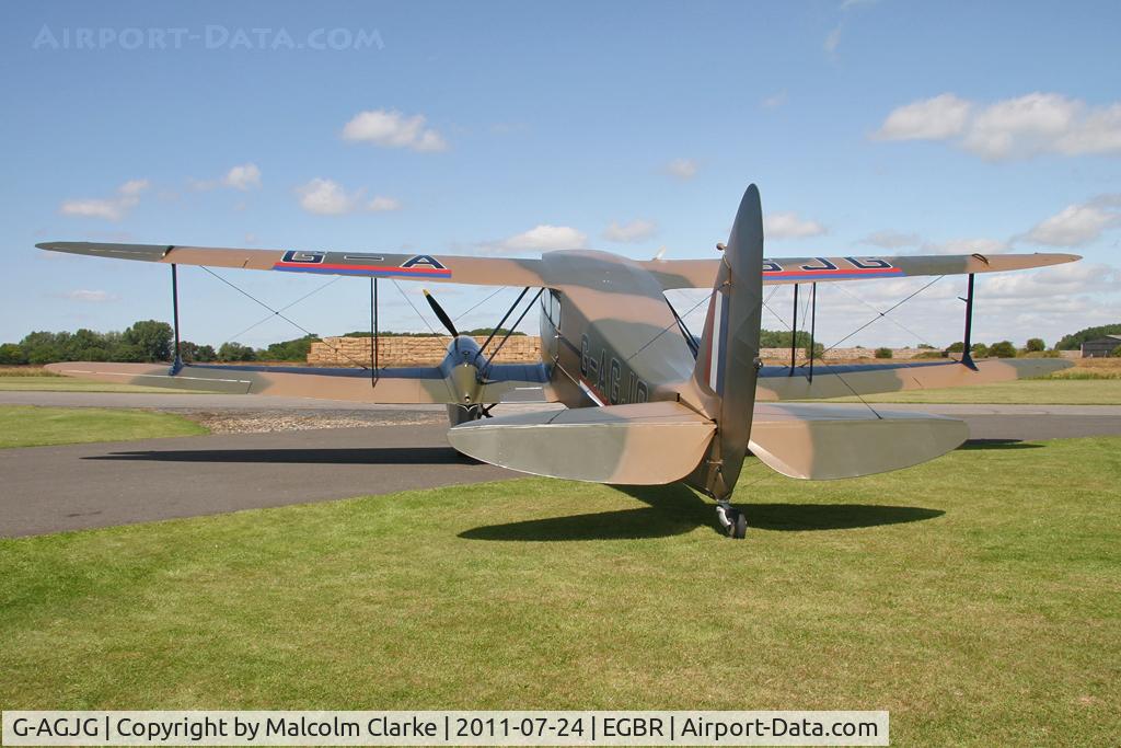 G-AGJG, 1941 De Havilland DH-89A Dominie/Dragon Rapide C/N 6517, De Havilland DH89A Dragon Rapide at Breighton Airfield's Wings & Wheels Weekend, July 2011.