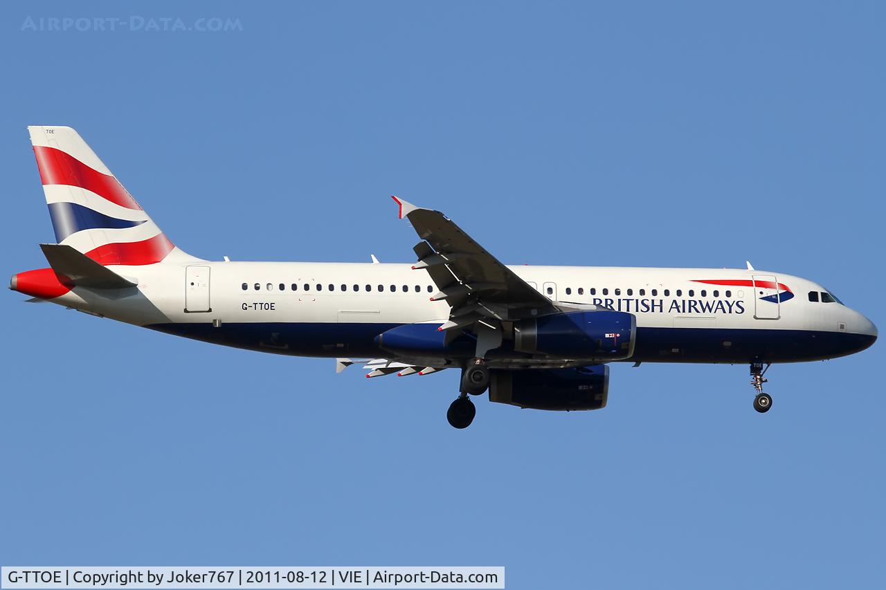 G-TTOE, 2002 Airbus A320-232 C/N 1754, British Airways