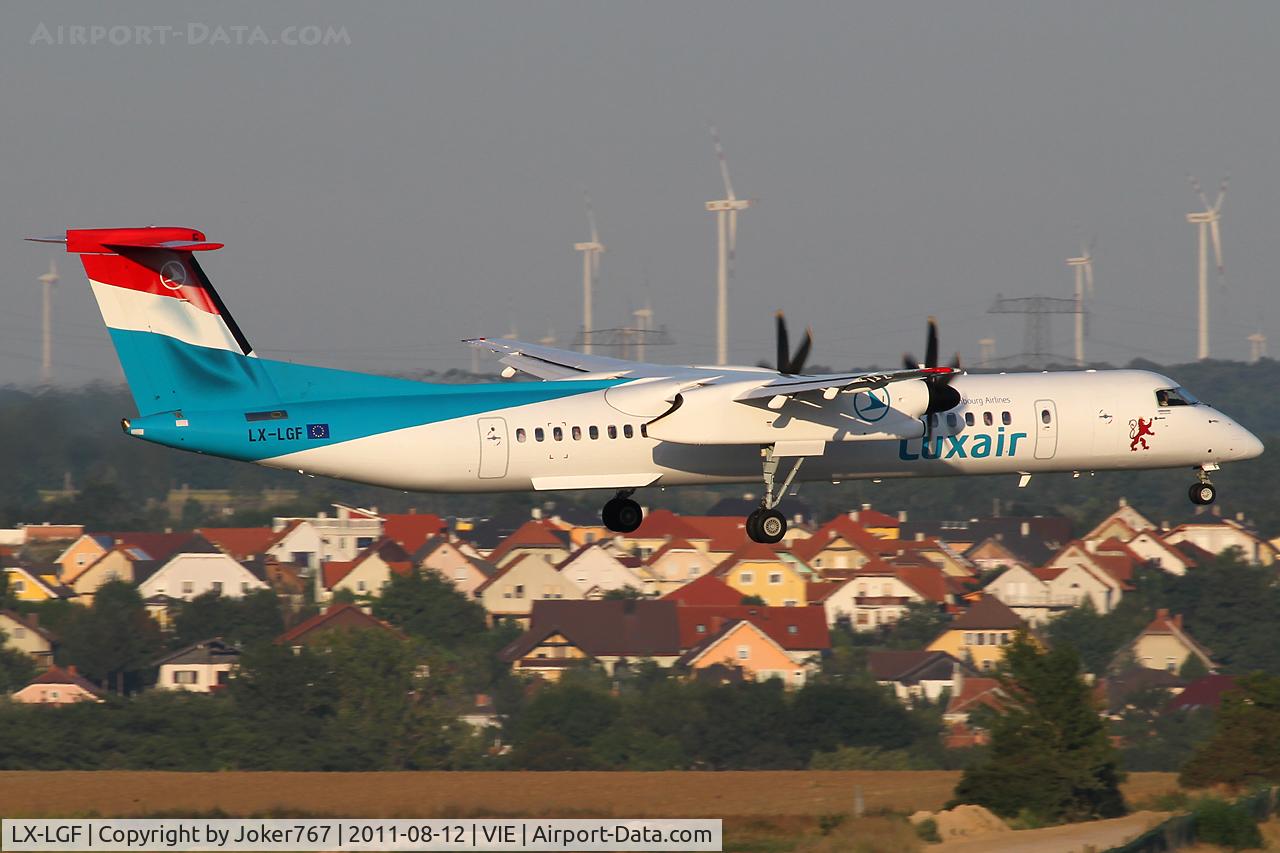 LX-LGF, 2011 De Havilland Canada DHC-8-402Q Dash 8 C/N 4349, Luxair