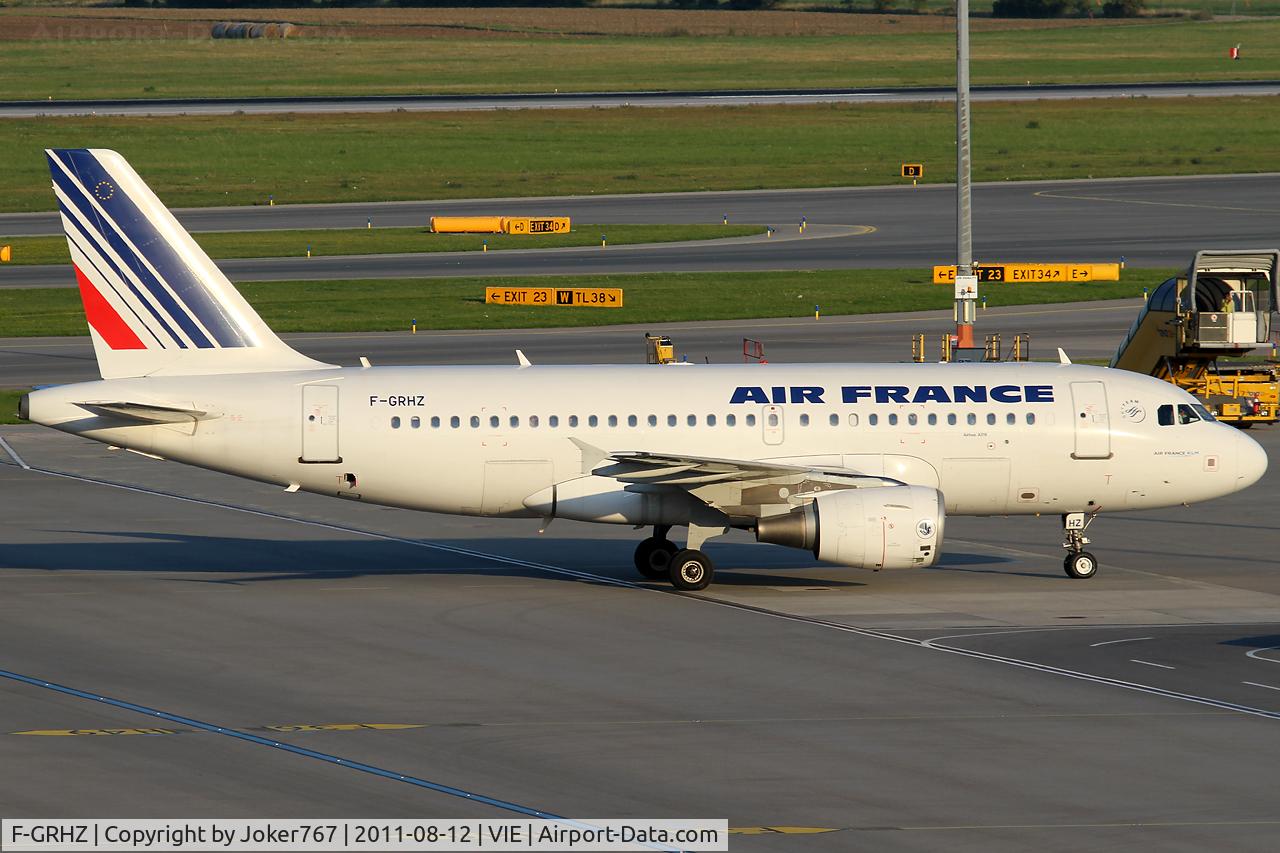 F-GRHZ, 2001 Airbus A319-111 C/N 1622, Air France