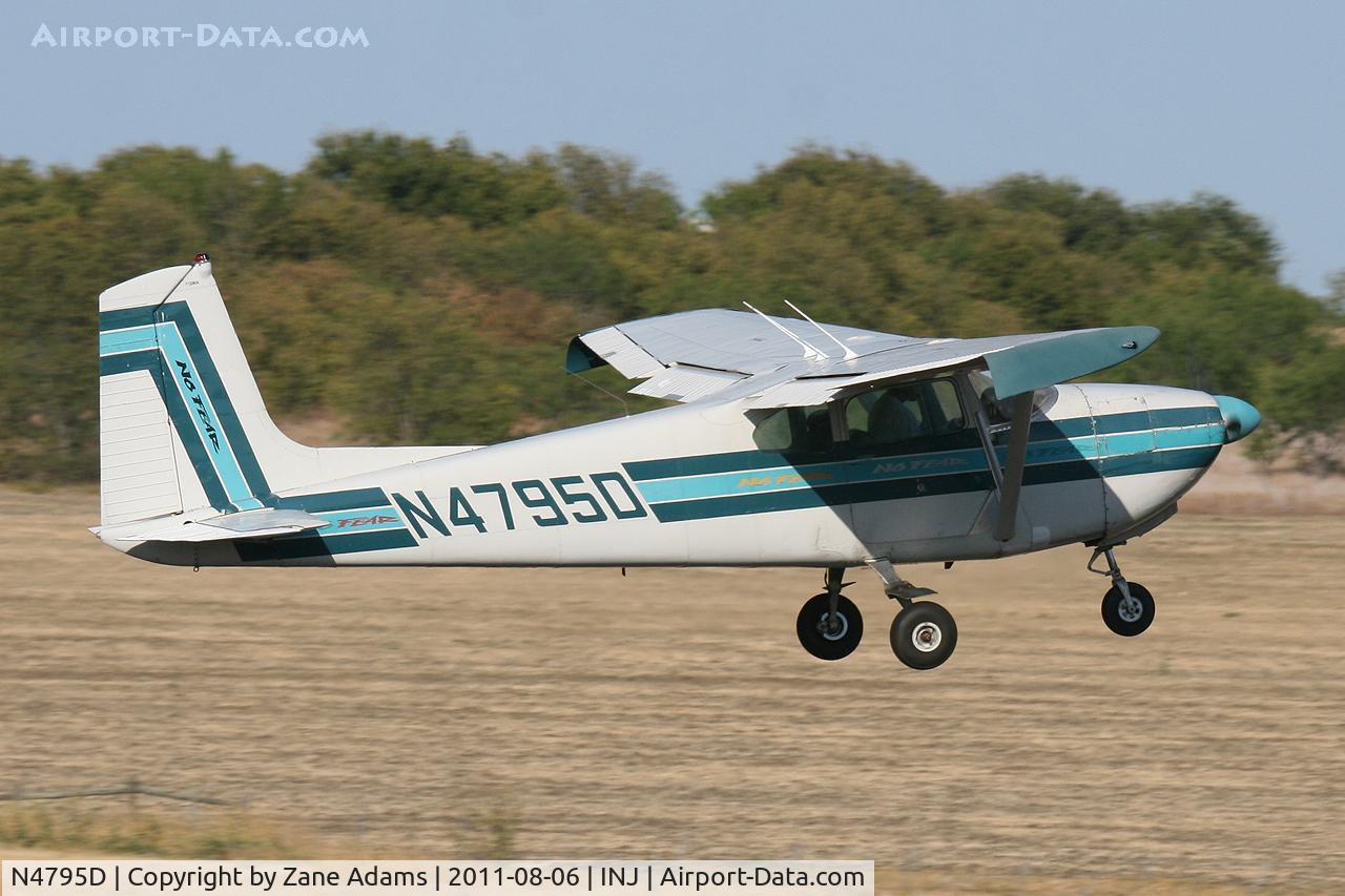 N4795D, 1958 Cessna 182A Skylane C/N 34895, At Hillsboro Municipal Airport, TX