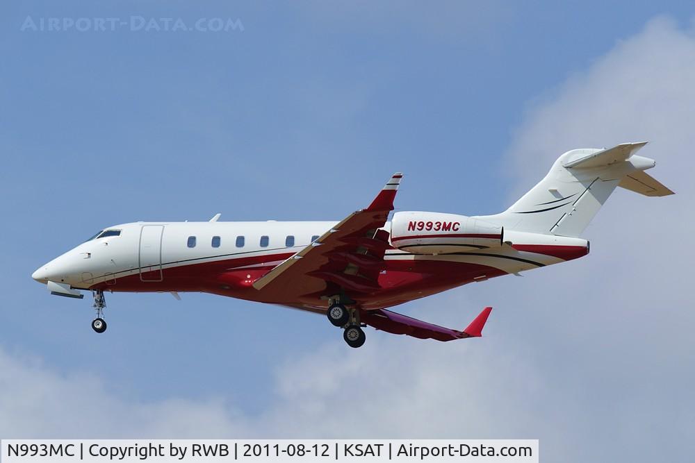 N993MC, 2007 Bombardier Challenger 300 (BD-100-1A10) C/N 20186, Landing 12R, 1st photo with new registration