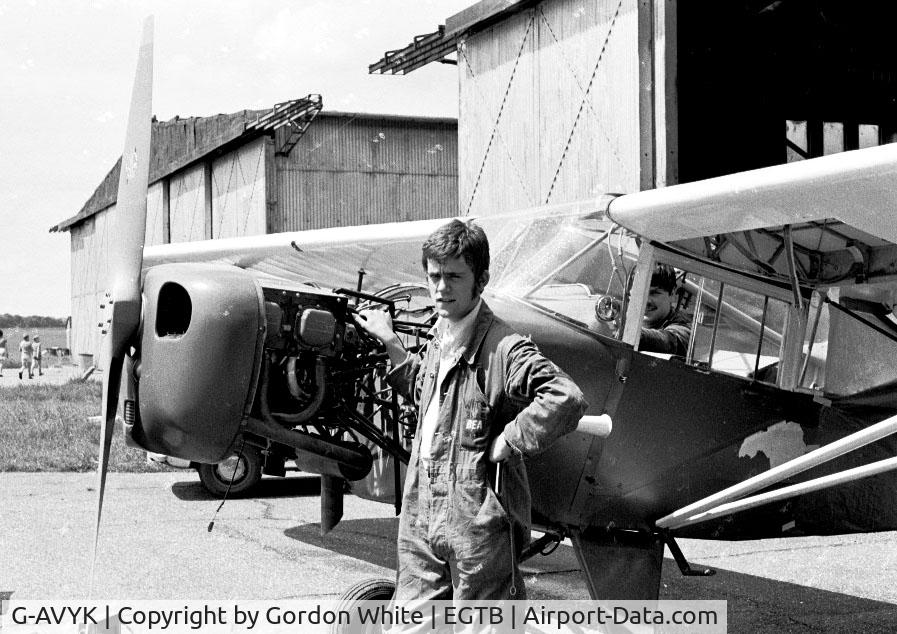 G-AVYK, 1967 Beagle A-61 Terrier 3 C/N B.642, This aircraft was owned by BEA/BOAC, we as engineering apprentices went to Booker to work on it, spent one week in billets there.