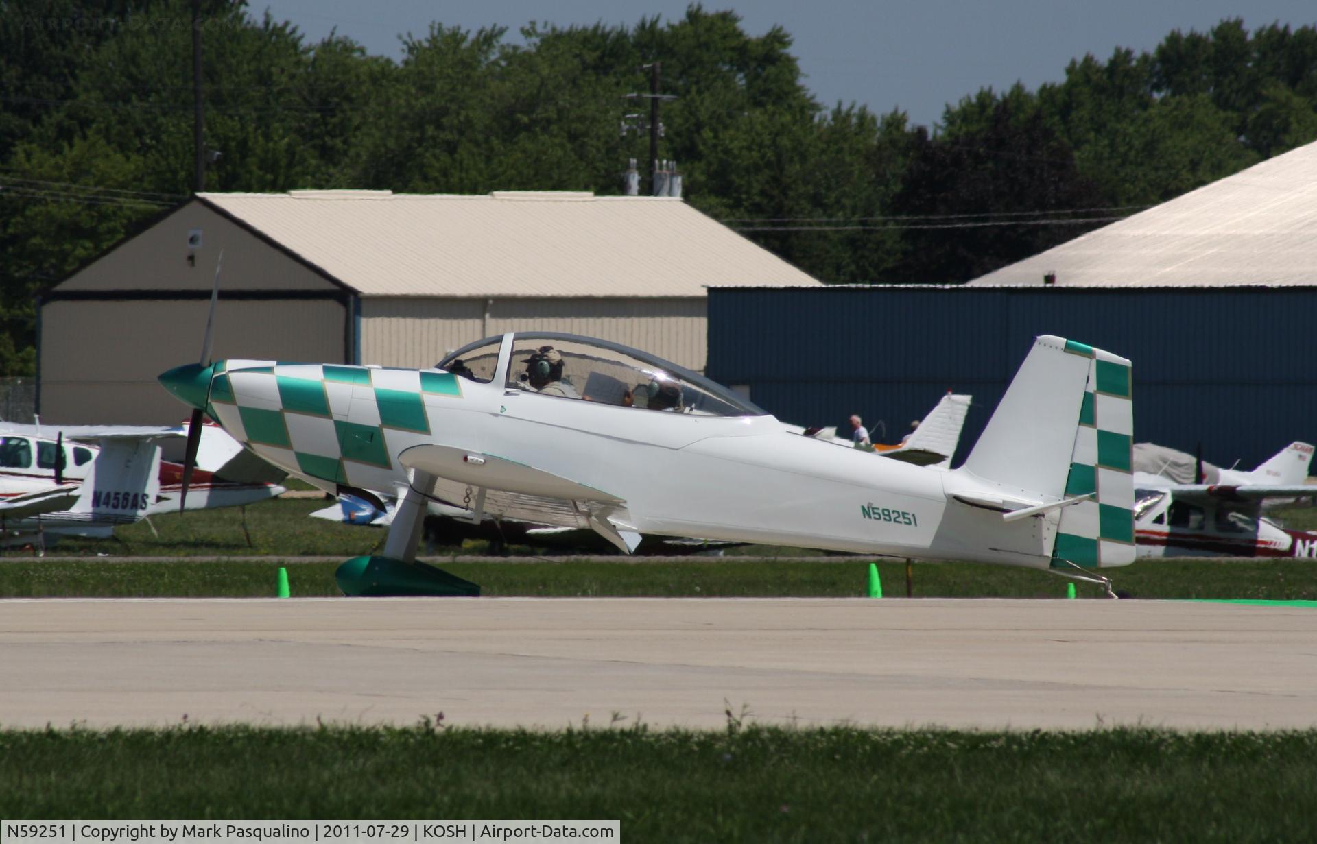 N59251, 2007 Vans RV-8 C/N 81199, Vans RV-8