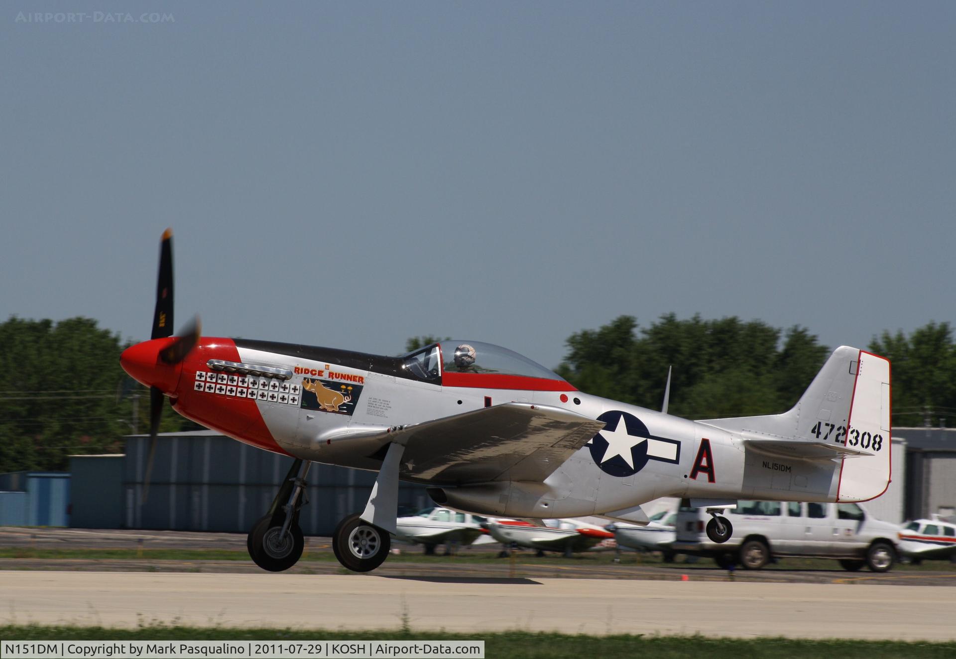 N151DM, 1944 North American F-51D Mustang C/N 44-13250, North American P-51D