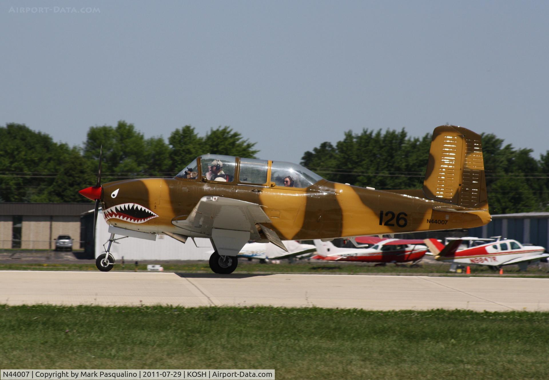 N44007, 1953 Beech T-34A (A45) Mentor Mentor C/N G-126, Beech T-34A