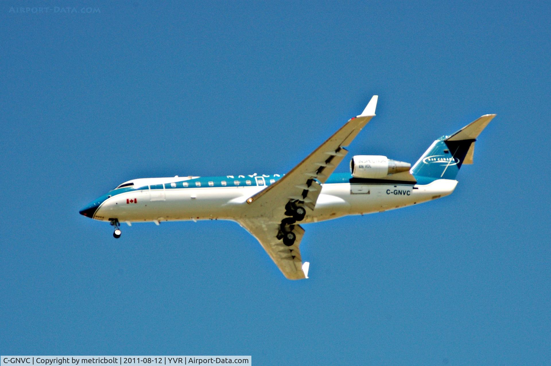 C-GNVC, 2001 Bombardier CRJ-200ER (CL-600-2B19) C/N 7519, Landing at YVR