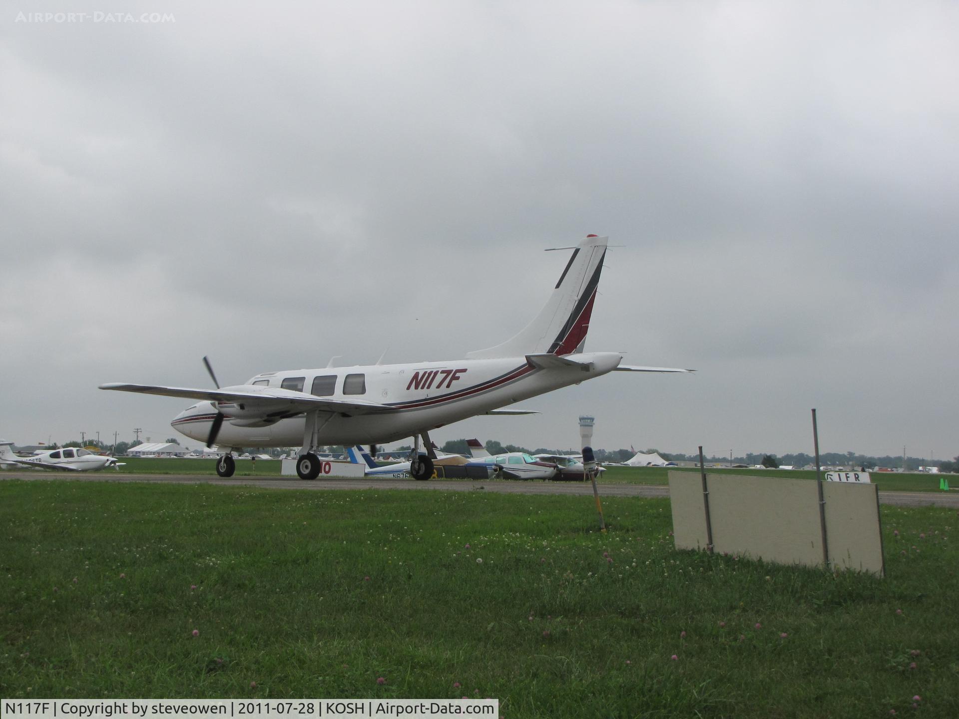 N117F, 1977 Smith Aerostar 601P C/N 61P-0442-167, Taxing by at EAA 2011