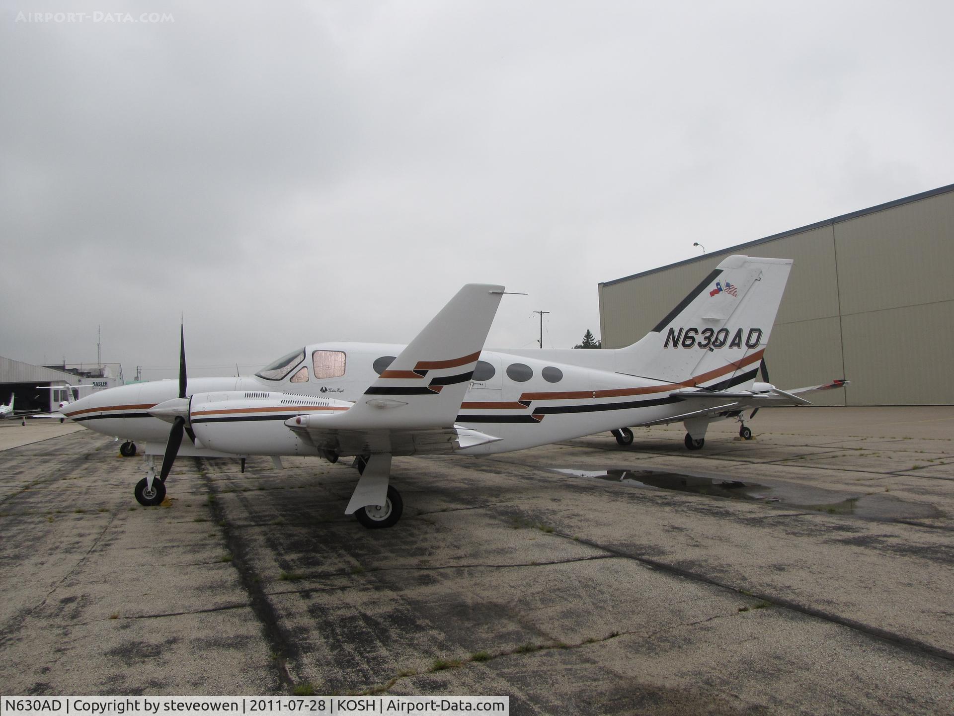 N630AD, 1977 Cessna 421C Golden Eagle C/N 421C0406, Parked on orion FBO ramp EAA2011
