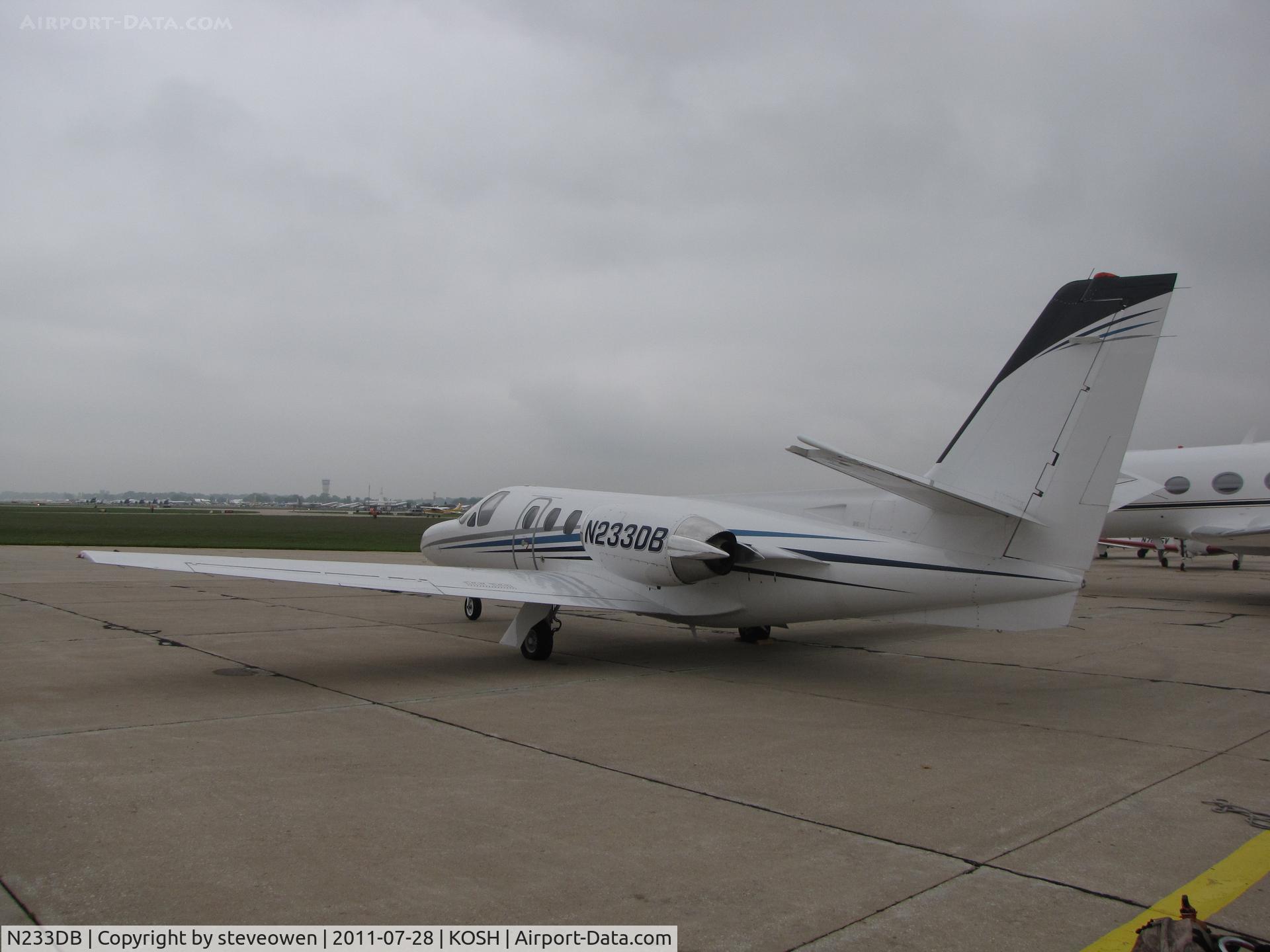 N233DB, 1974 Cessna 500 Citation C/N 500-0158, Orion Ramp during EAA2011