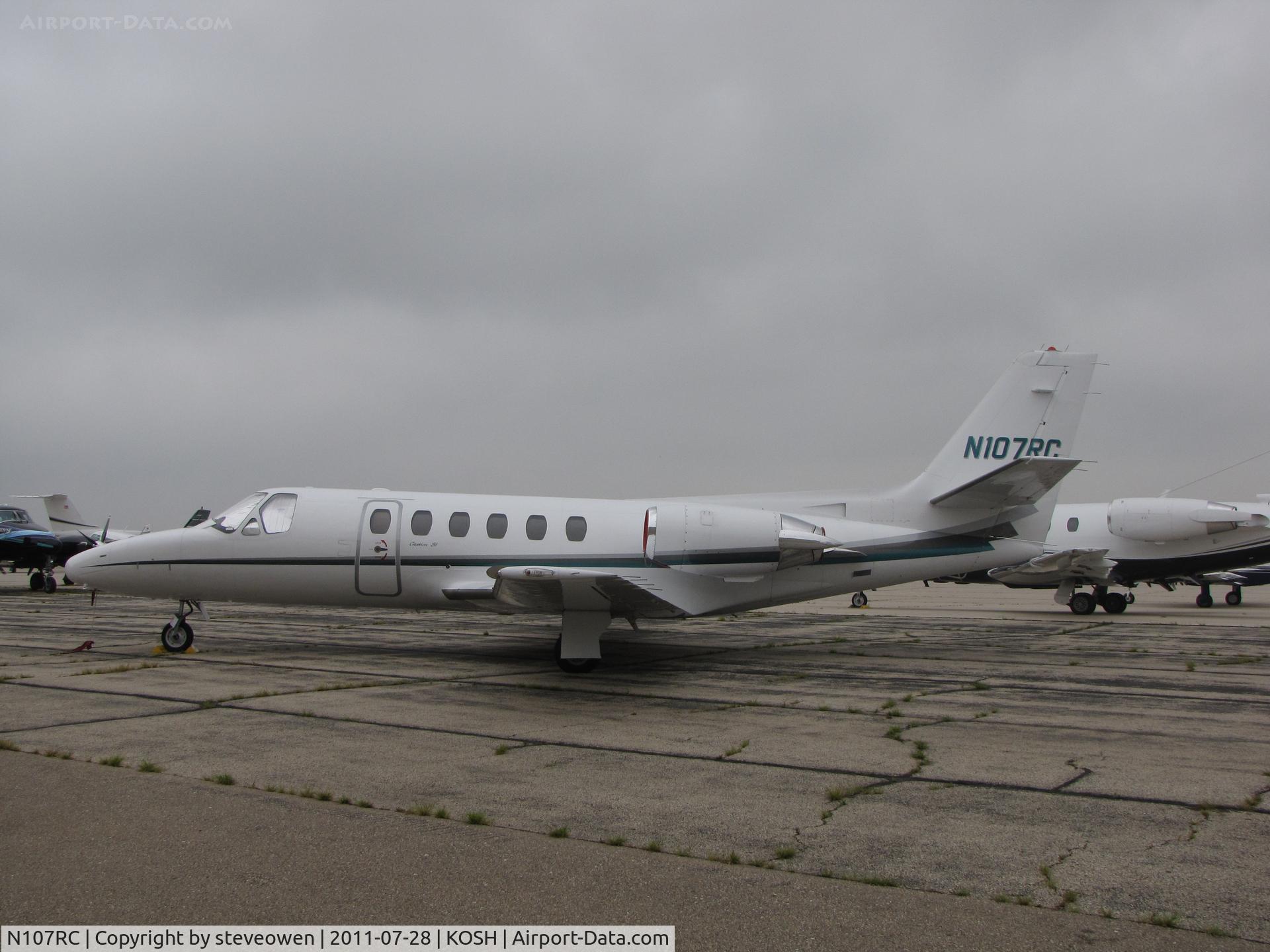 N107RC, 1988 Cessna S550 Citation IIS C/N S550-0150, Orion FBO Ramp during EAA2011