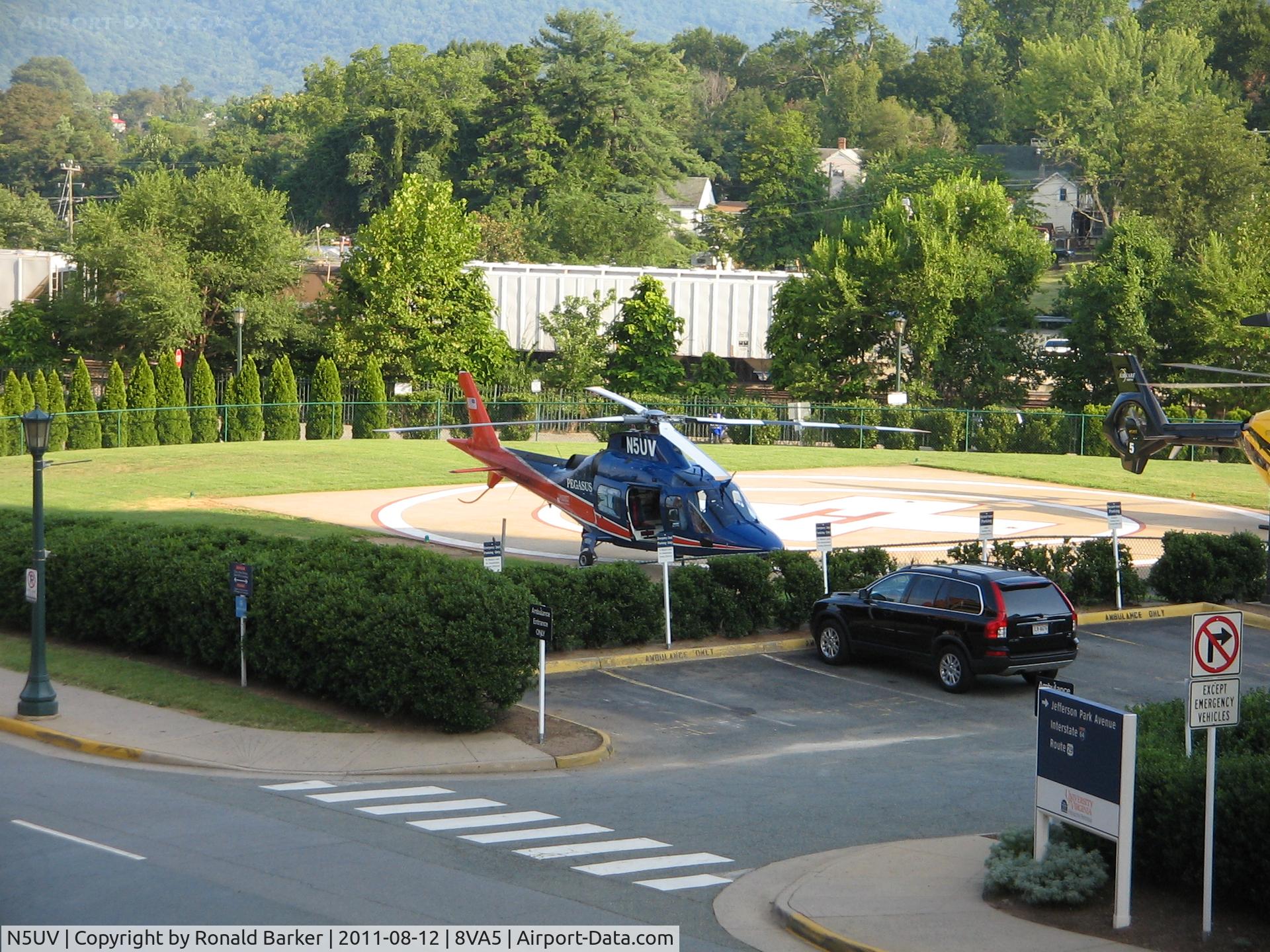 N5UV, Agusta A-109E C/N 11150, UVA Hospital