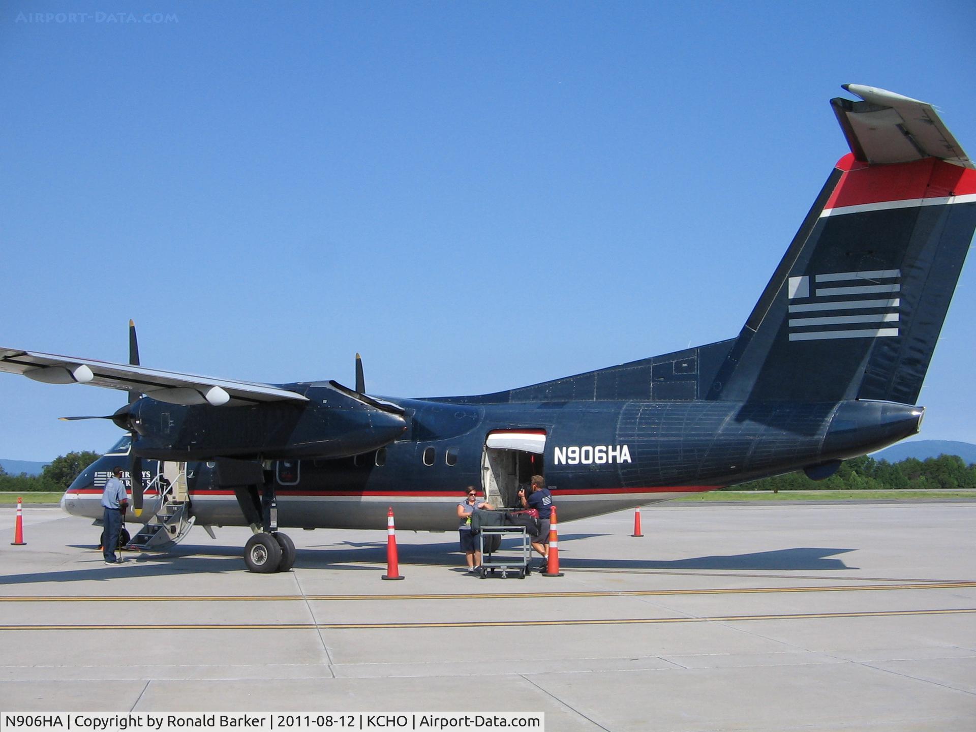 N906HA, 1985 De Havilland Canada DHC-8-102 Dash 8 C/N 009, CHO, VA