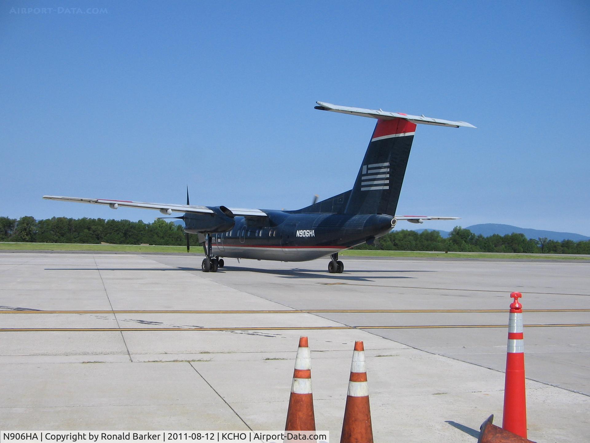 N906HA, 1985 De Havilland Canada DHC-8-102 Dash 8 C/N 009, CHO, VA