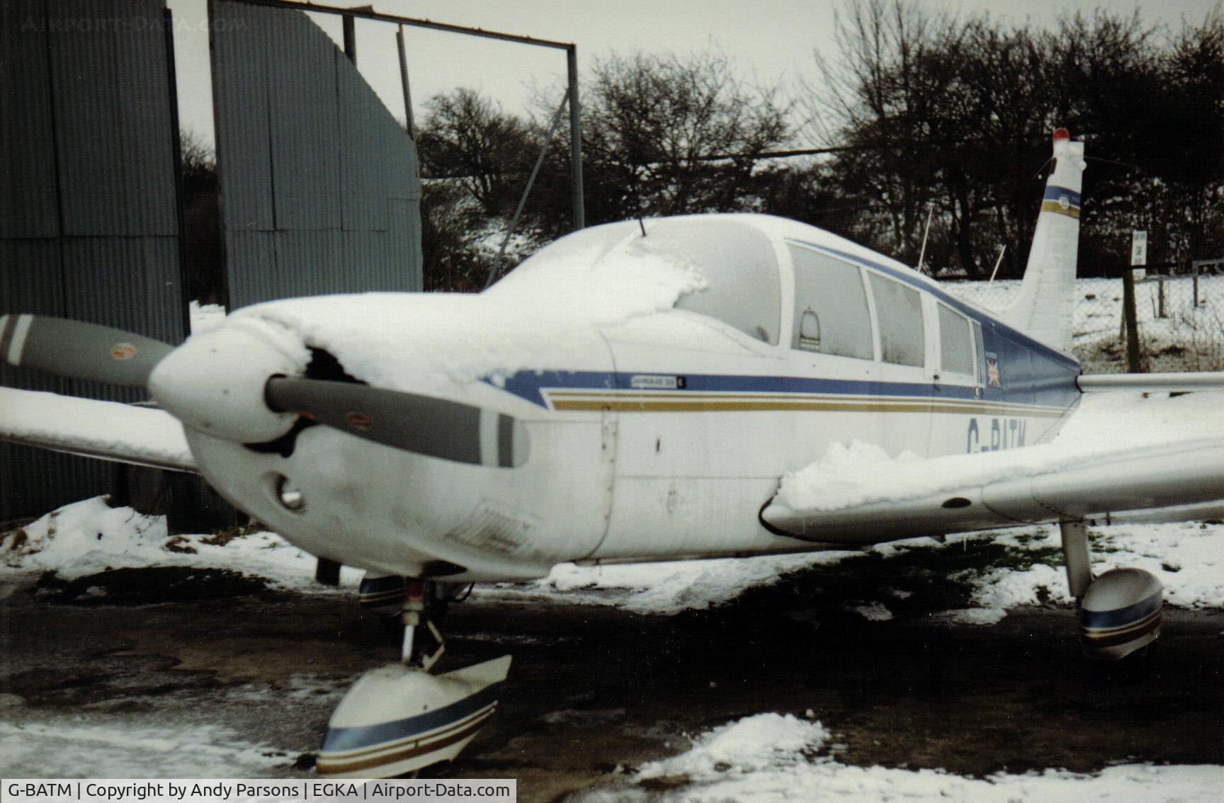 G-BATM, 1971 Piper PA-32-300 Cherokee Six Cherokee Six C/N 32-7240040, Taken at Shoreham where it was based for many years before being written off (scanned print)