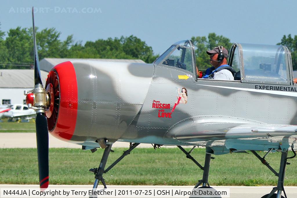 N444JA, 1993 Yakovlev (Aerostar) Yak-52 C/N 9311613, 1993 S C Aerostar S A YAK-52, c/n: 9311613 at 2011 Oshkosh